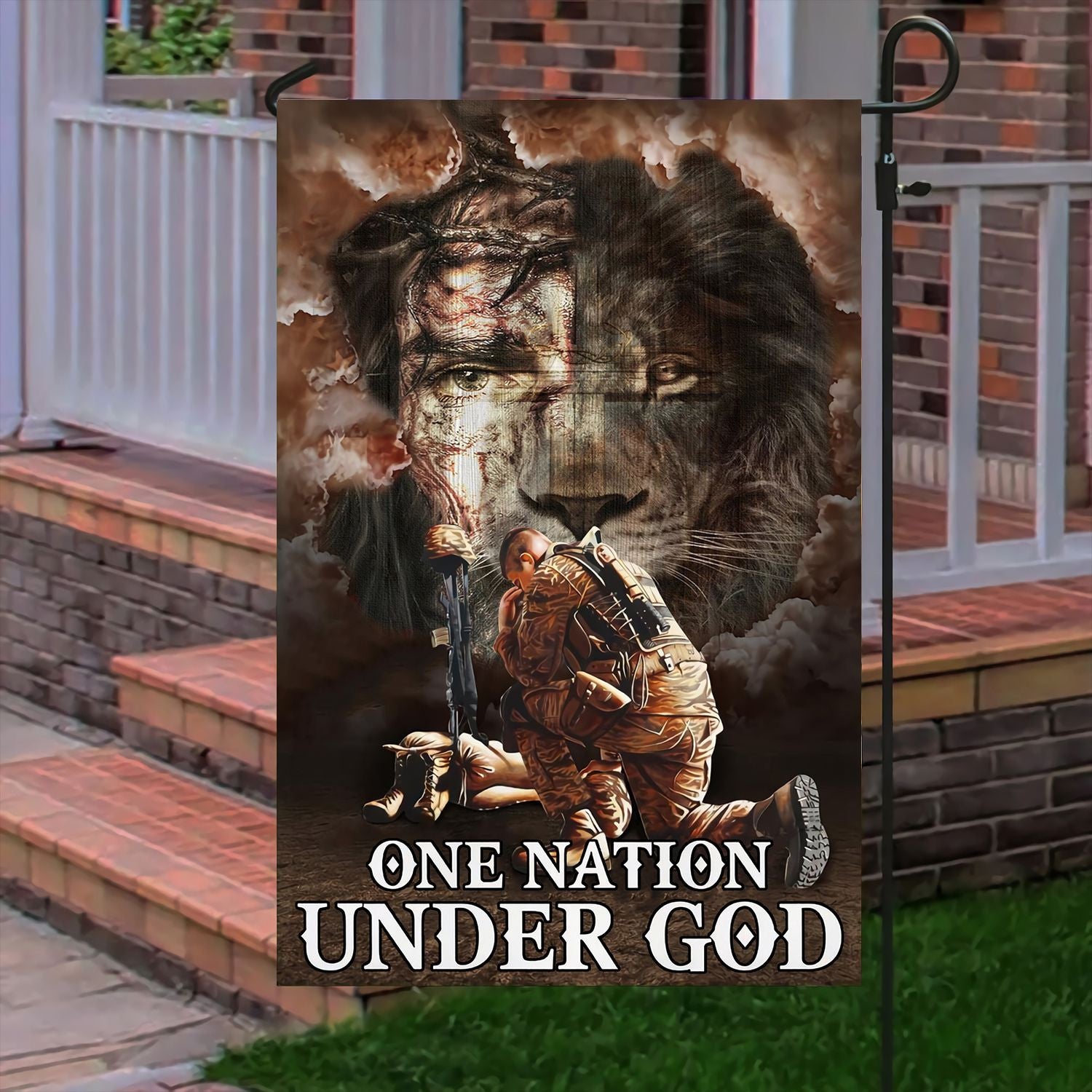 One Nation Under God Veteran Flag
