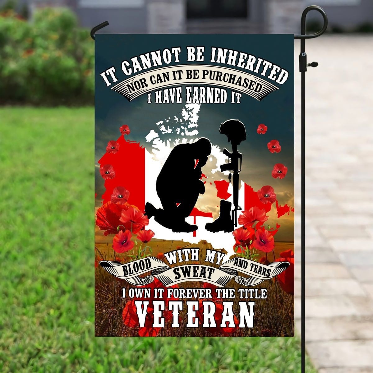 Unique Canada Veteran Flag
