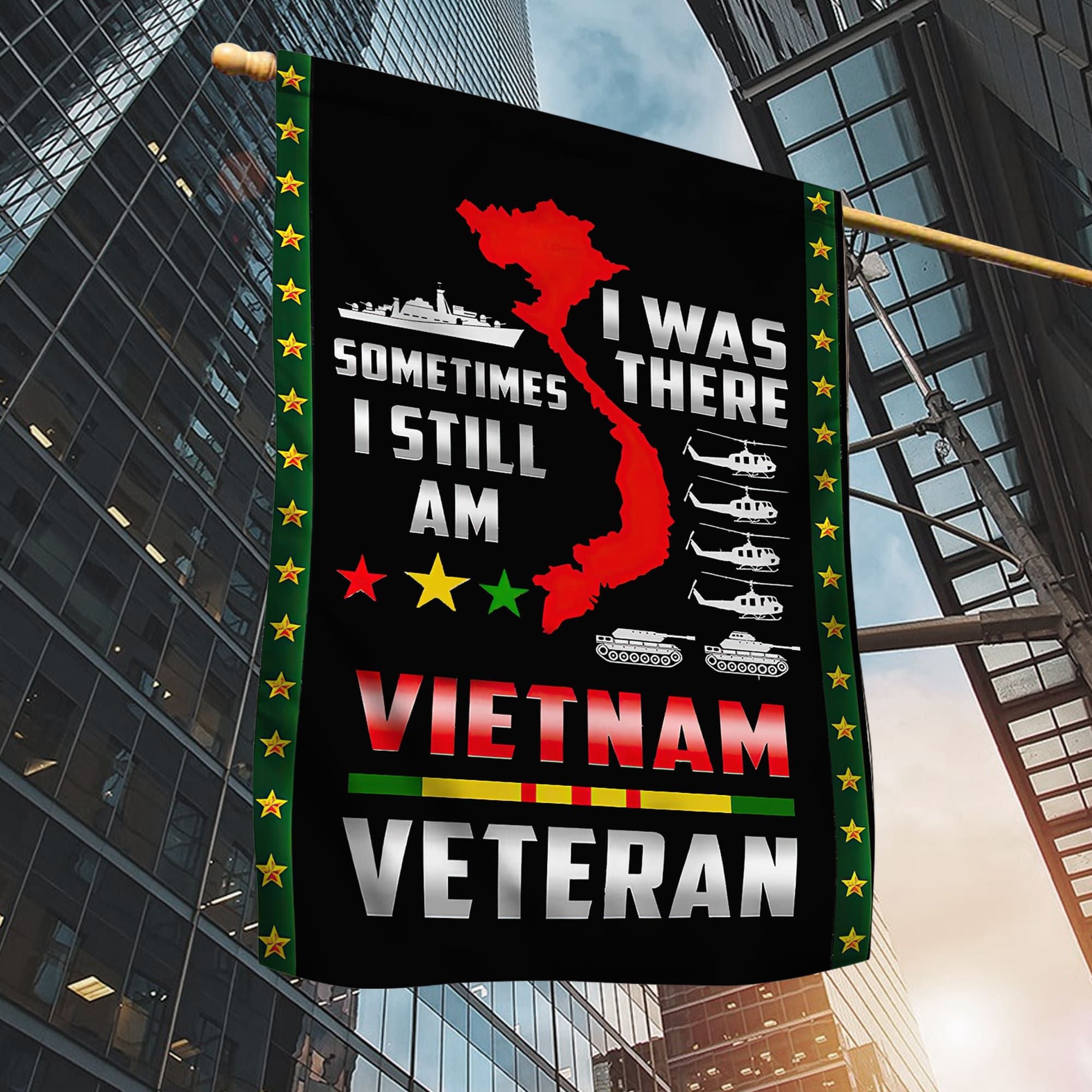 Premium I Walked The Walk Vietnam Veteran Flag
