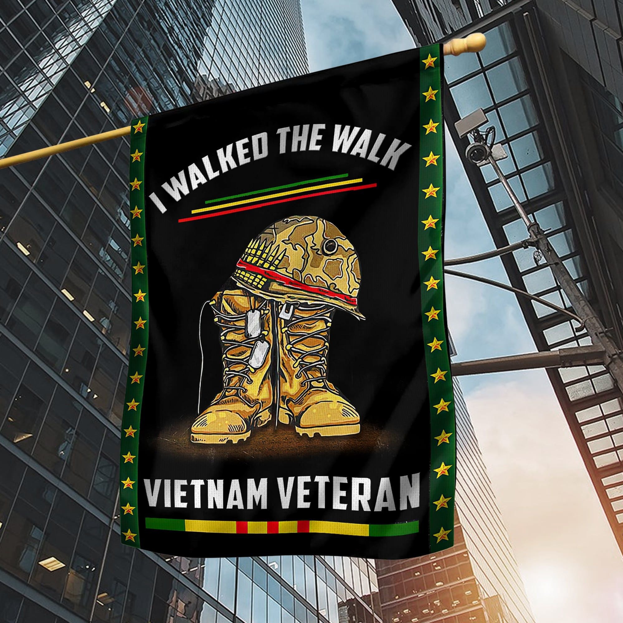 Premium I Walked The Walk Vietnam Veteran Flag