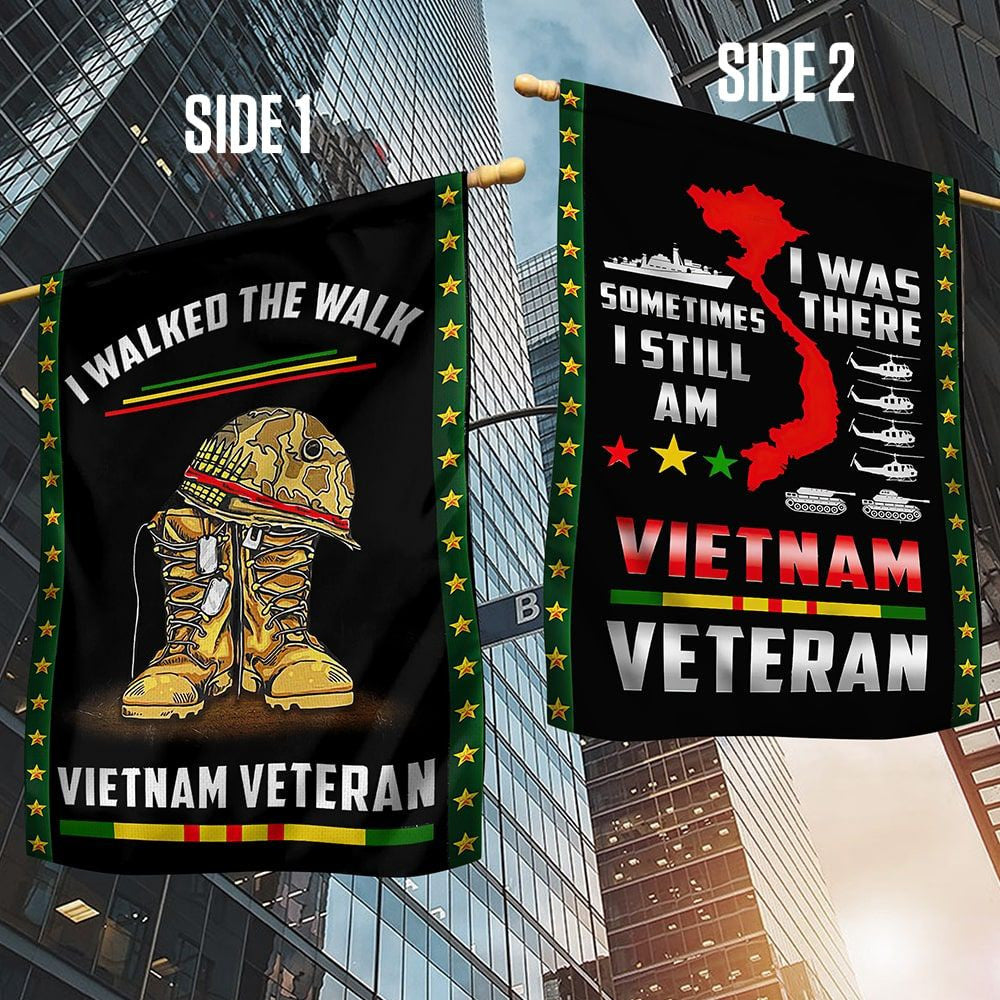 Premium I Walked The Walk Vietnam Veteran Flag