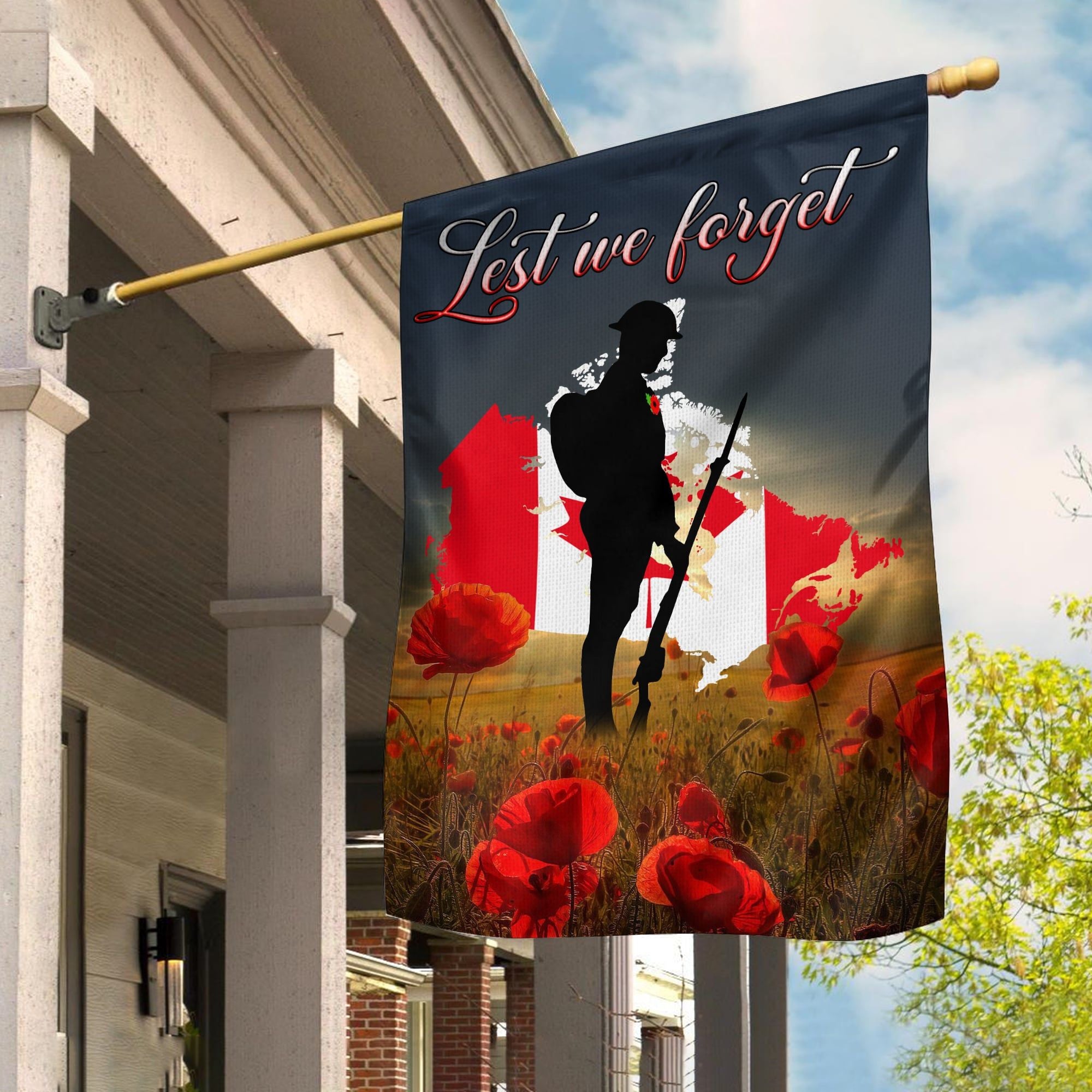 Multinational Lest We Forget Flags