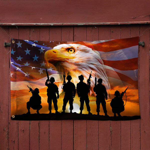 Veteran Grommet Flag US Military