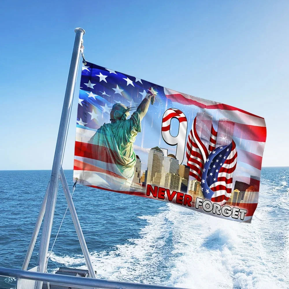Premium Patriot Day Grommet Flag