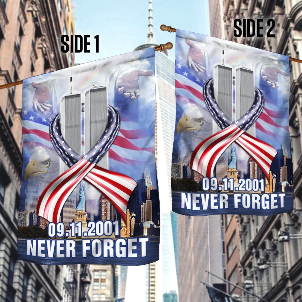 Premium Never Forget September 11 American Patriotic Flag