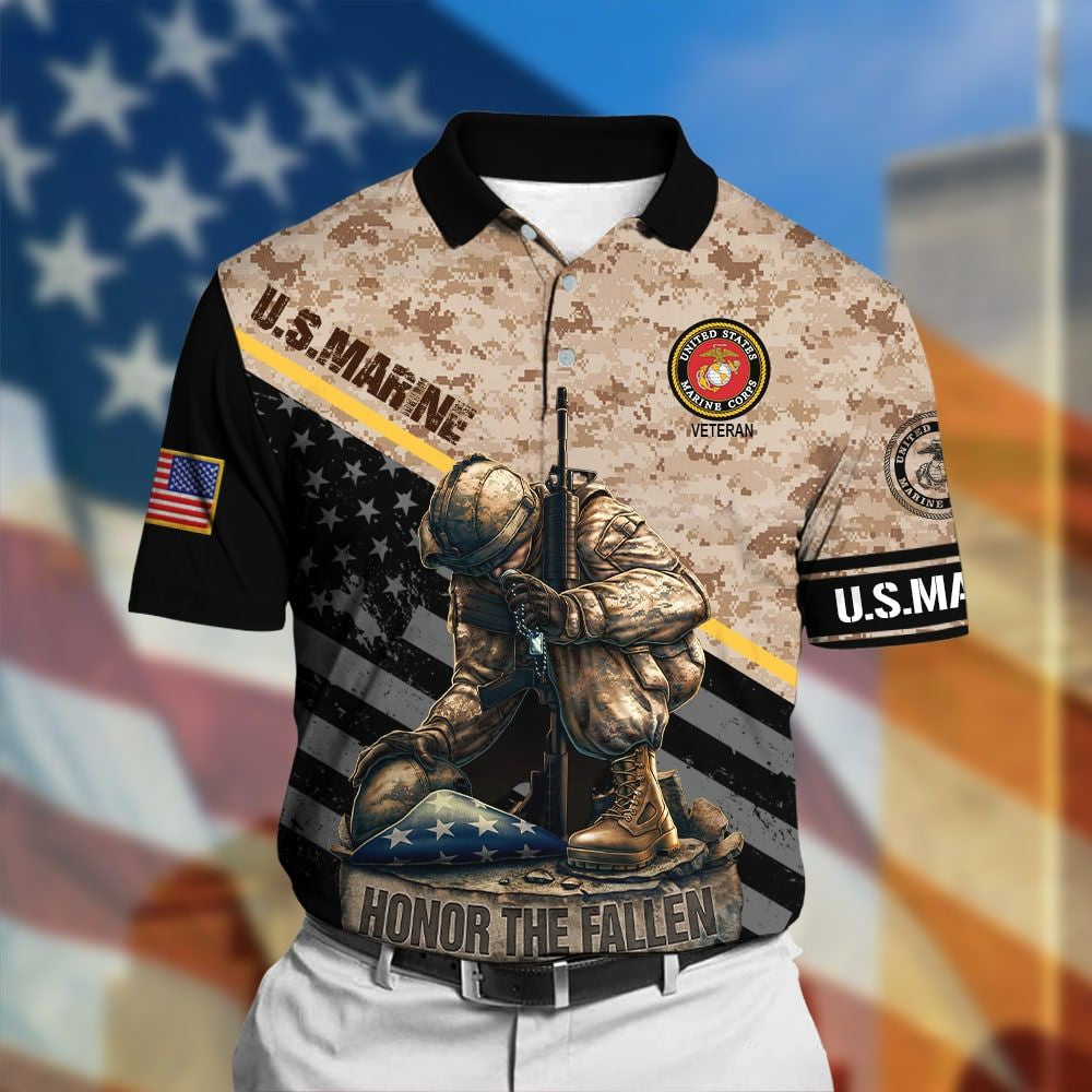 Honor The Fallen Veteran Polo Shirt