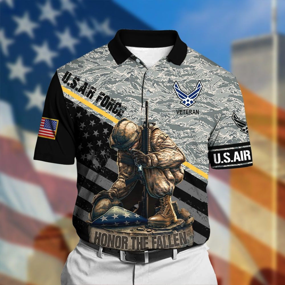 Honor The Fallen Veteran Polo Shirt