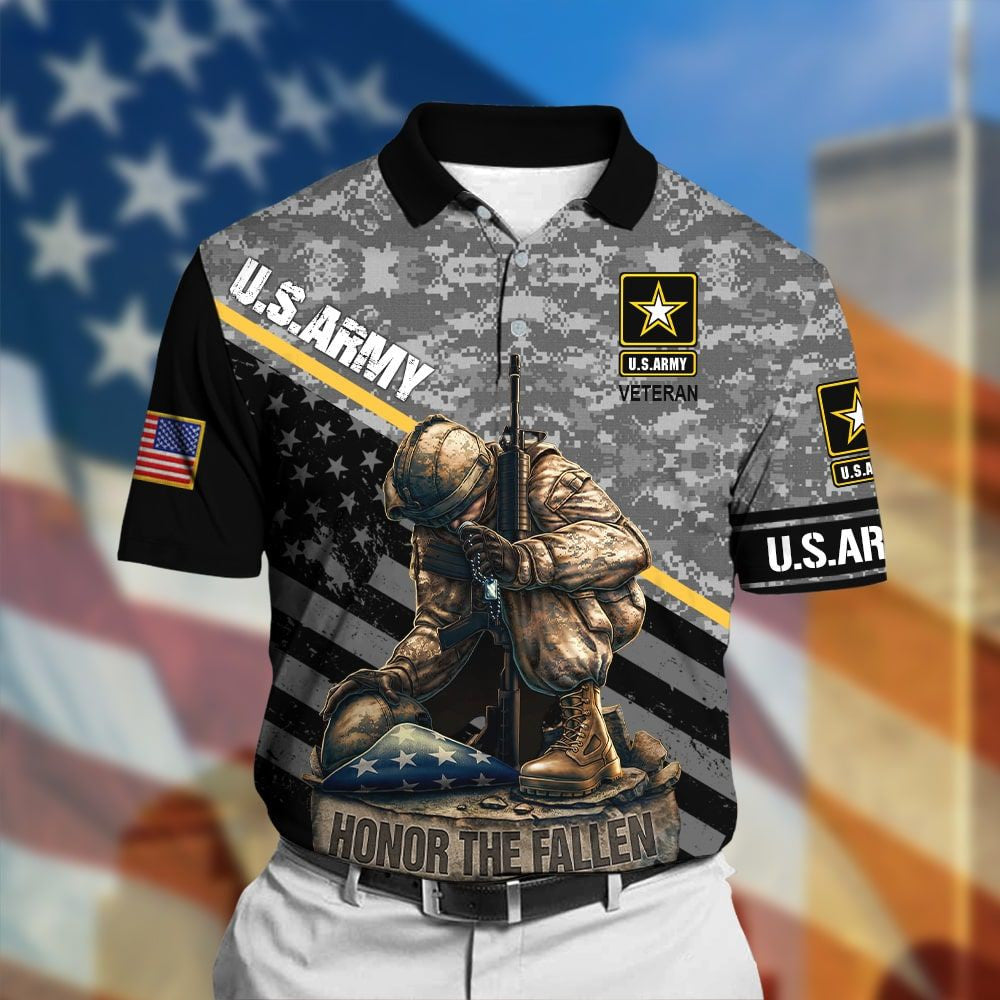 Honor The Fallen Veteran Polo Shirt