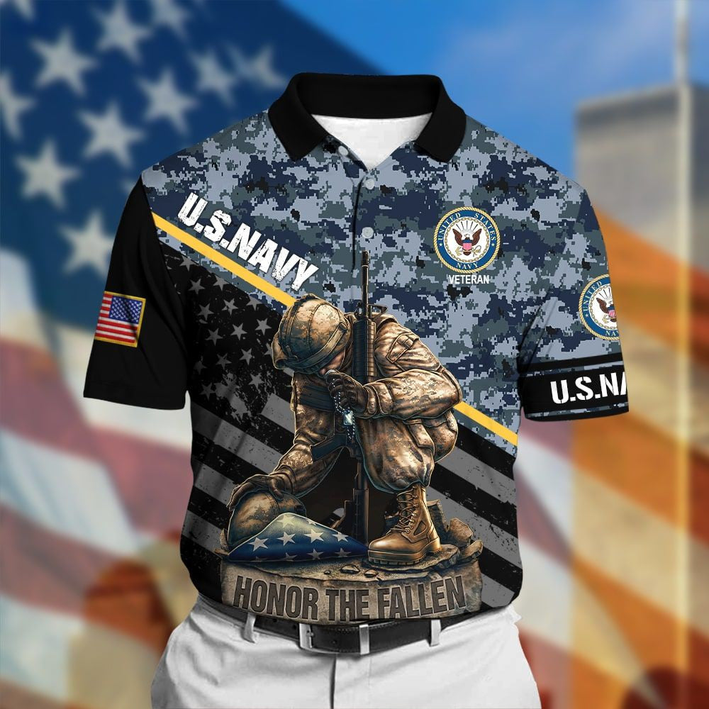 Honor The Fallen Veteran Polo Shirt