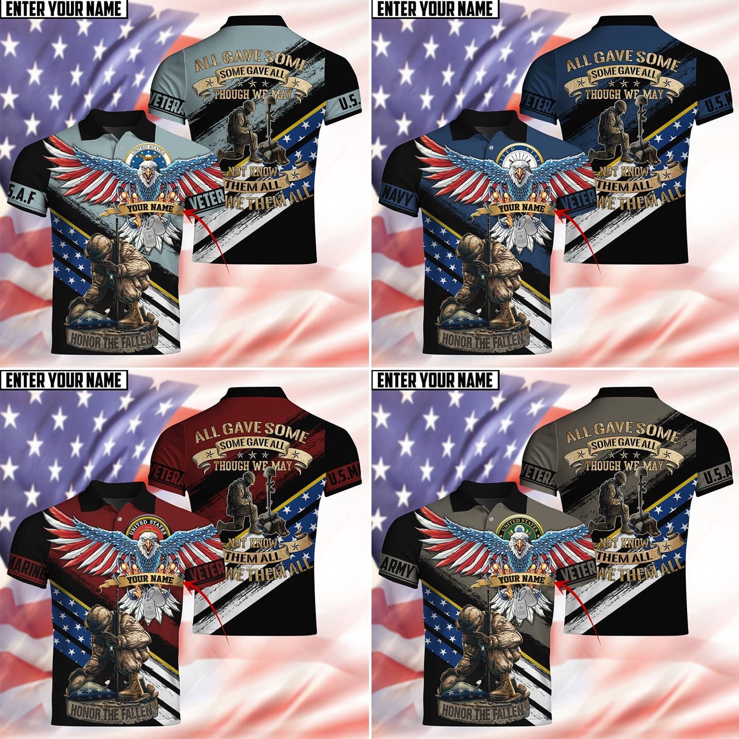 All Gave Some Some Gave All Polo Shirt