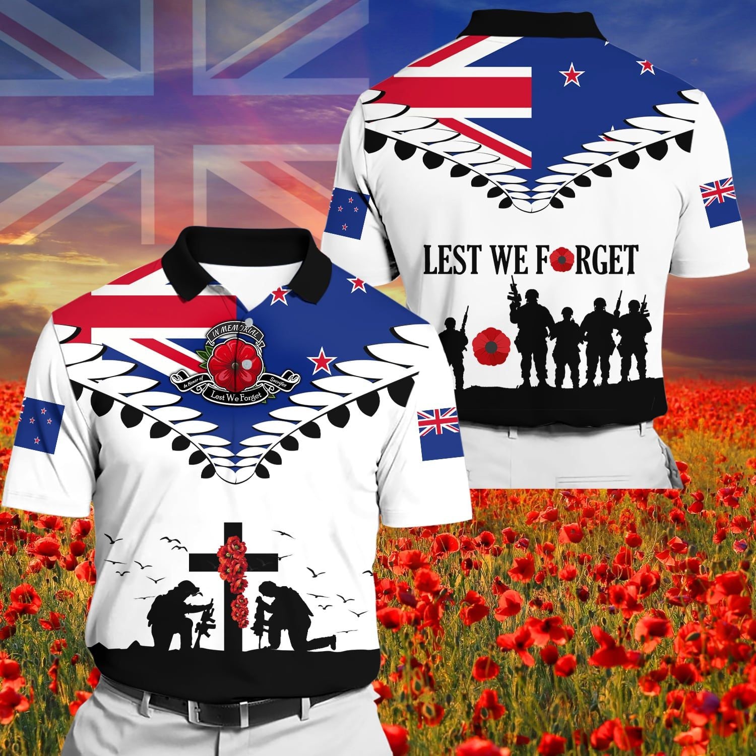 Premium Lest We Forget Polo Shirt