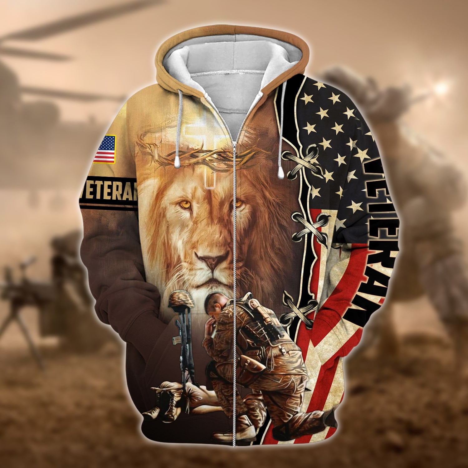 Premium U.S. Veteran Zip Hoodie