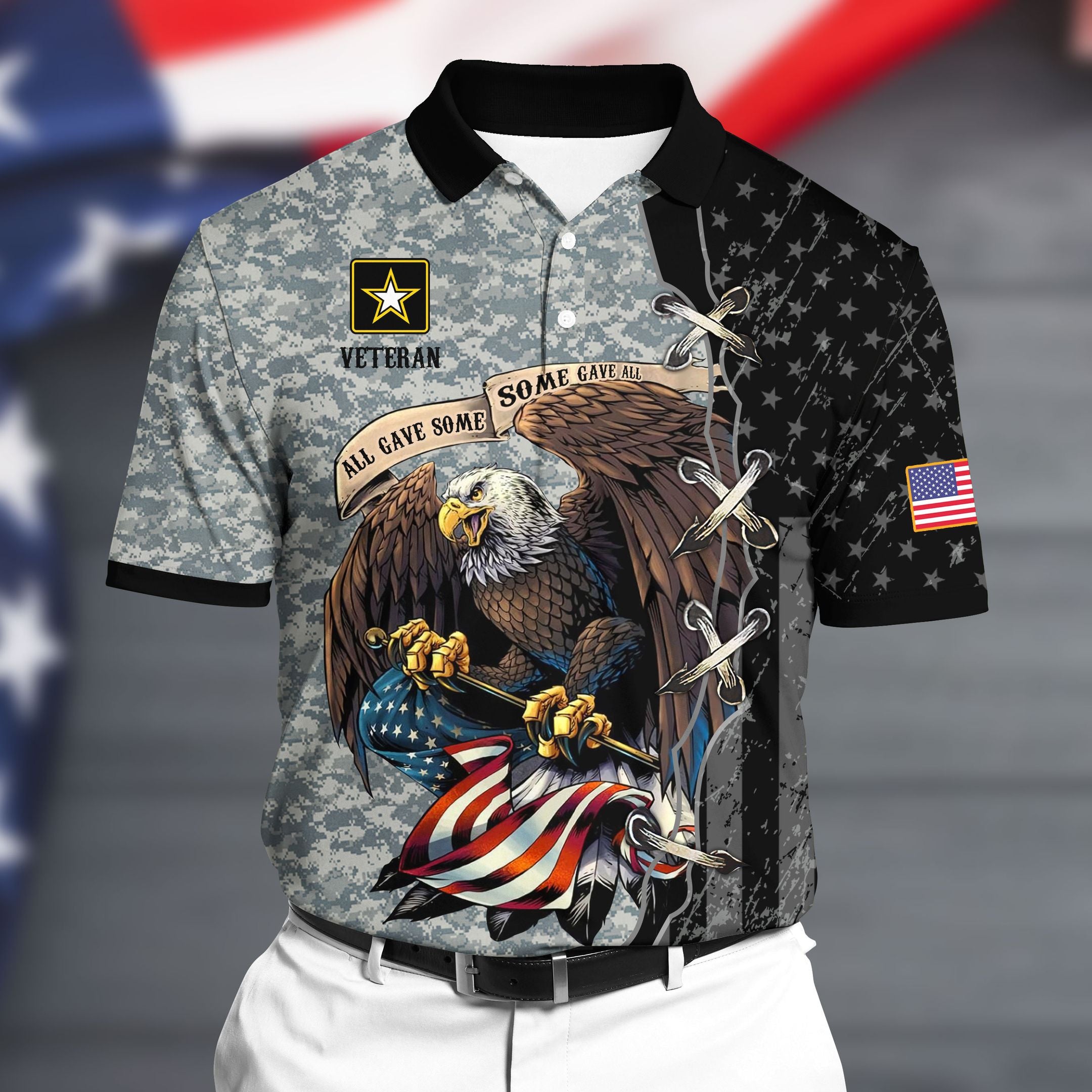Premium U.S Army Polo All Over Printed