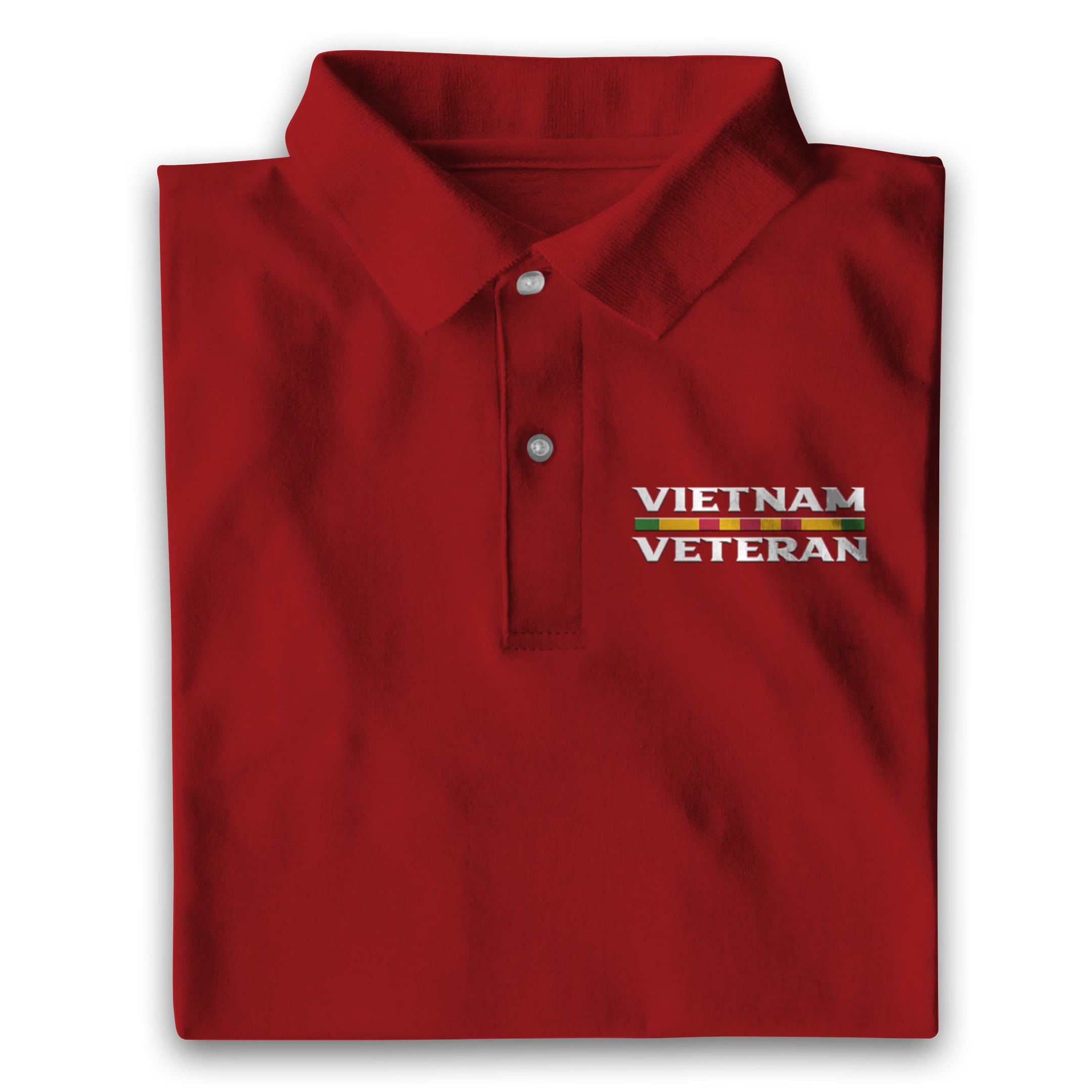 Multicolor Unique Vietnam Veteran Polo Shirt