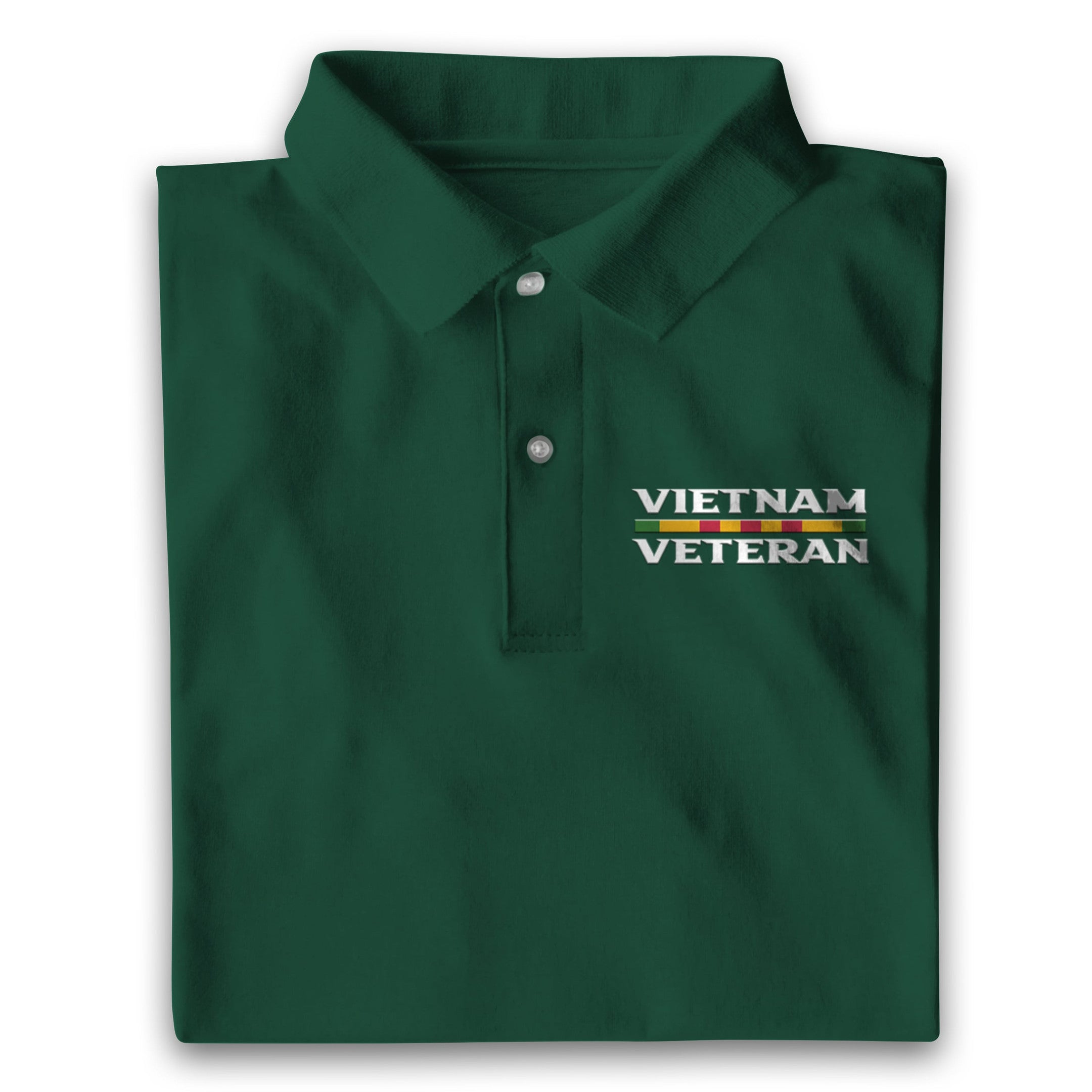 Multicolor Unique Vietnam Veteran Polo Shirt