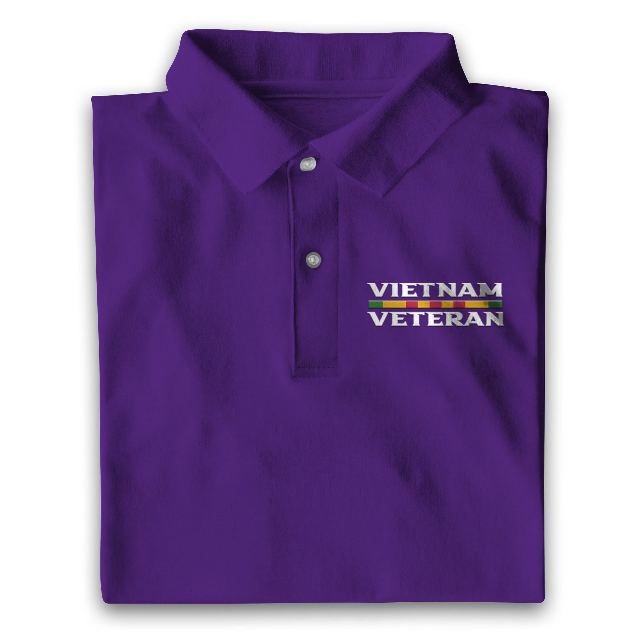 Multicolor Unique Vietnam Veteran Polo Shirt