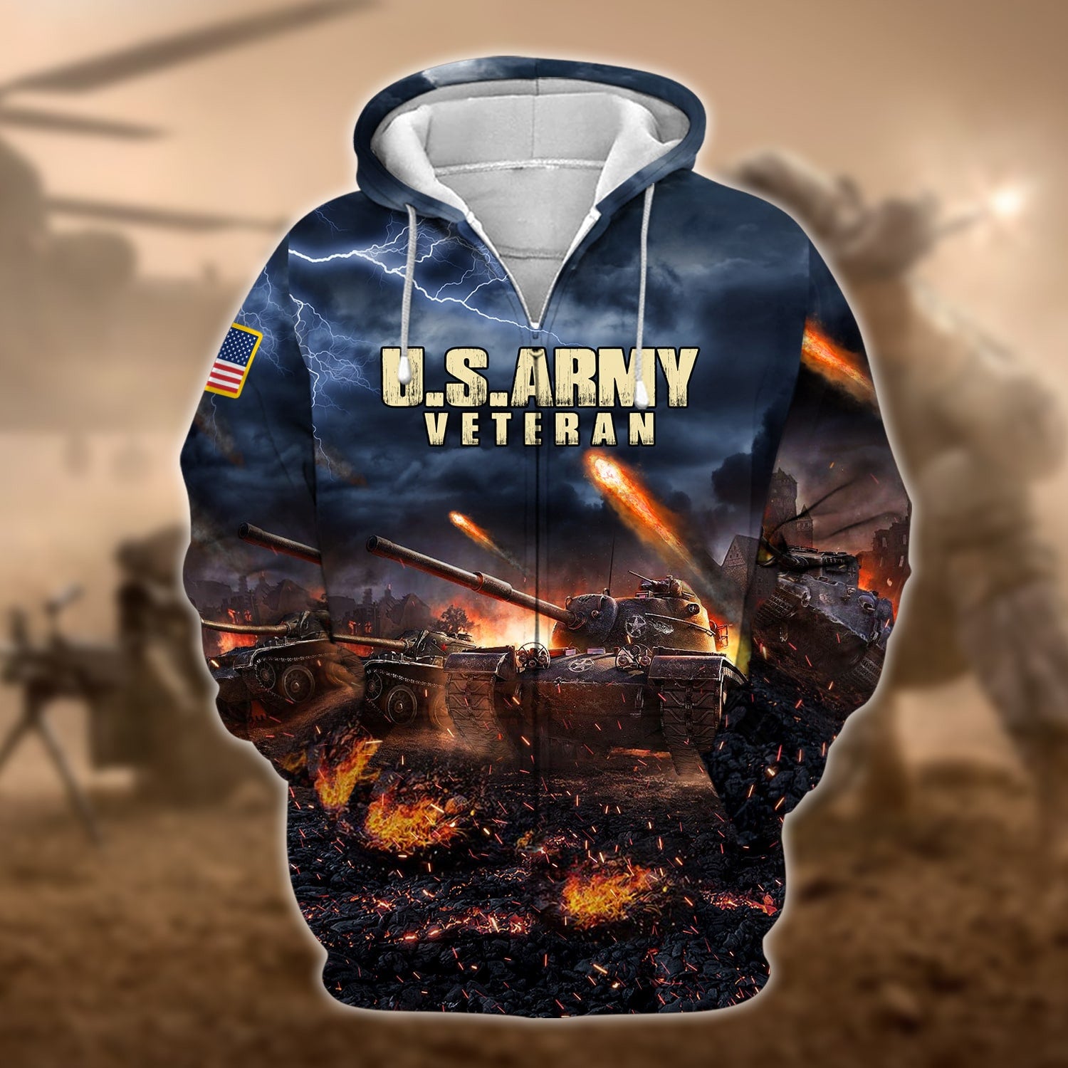 Premium U.S. Army Veteran Collection Ziphoodie