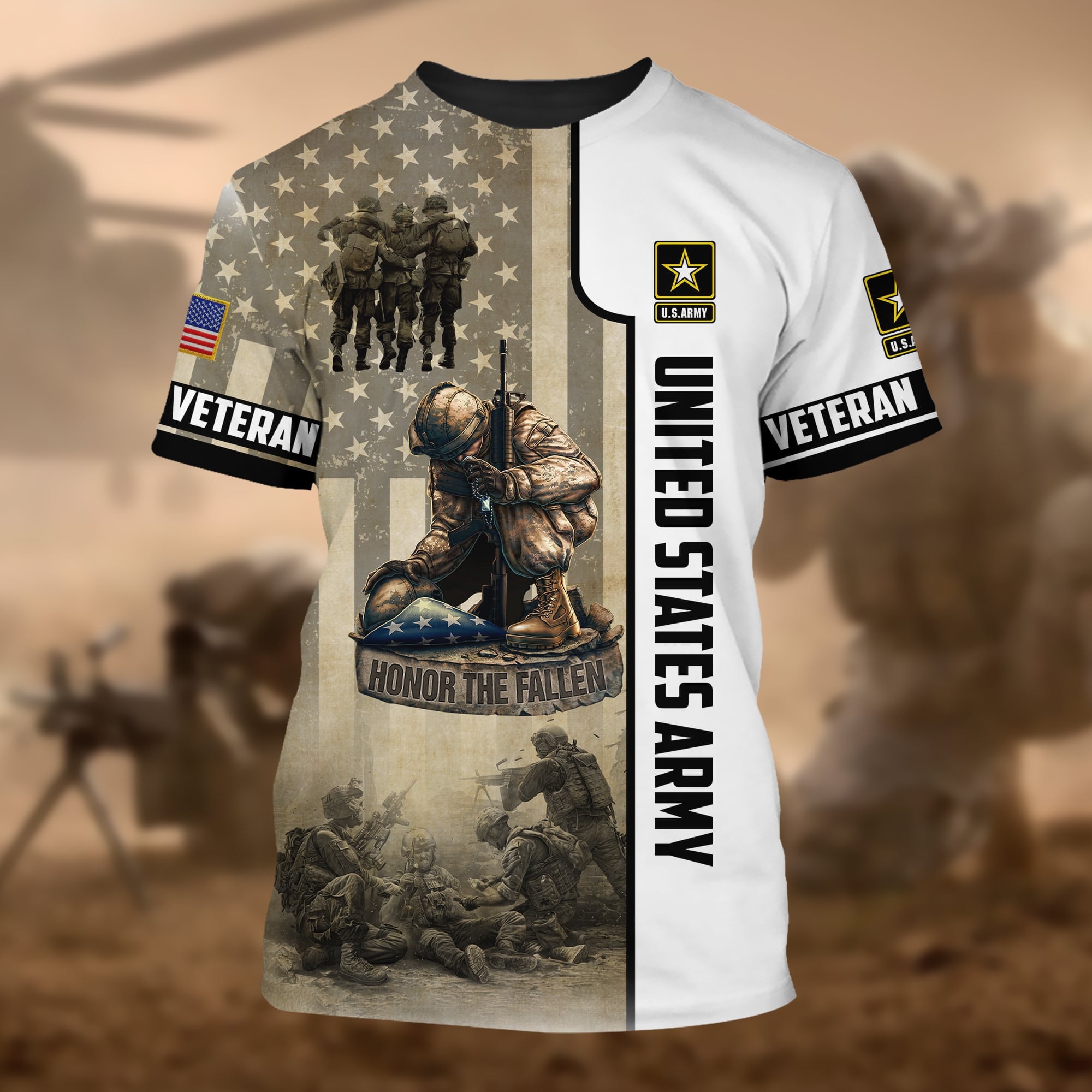 Premium U.S Multiple Service Veteran Polo Shirt