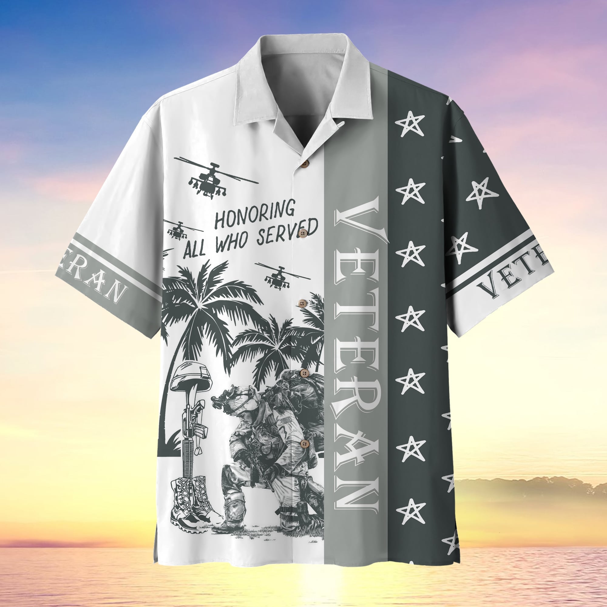 Premium U.S Multiple Service Veteran Hawaii Shirt
