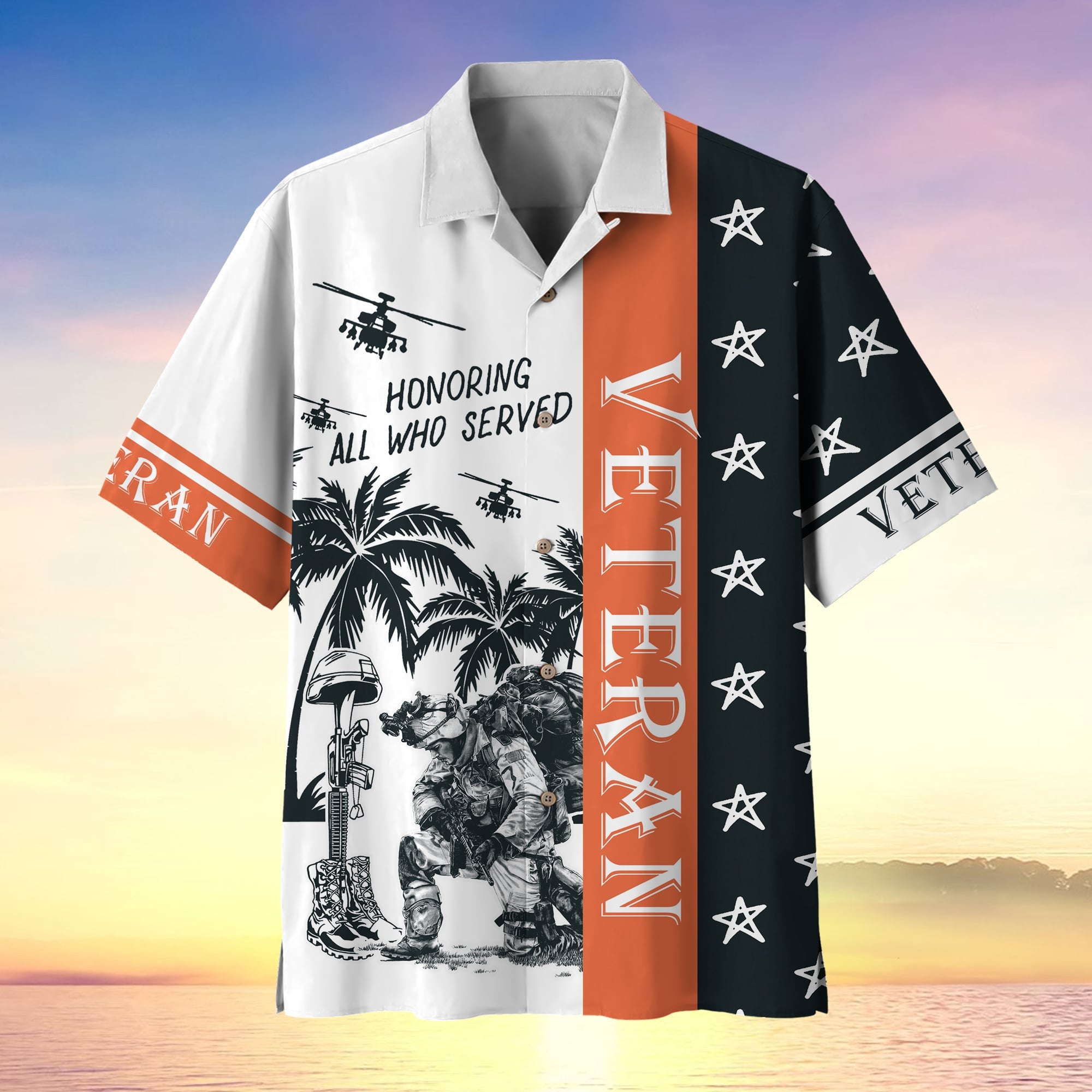 Premium U.S Multiple Service Veteran Hawaii Shirt