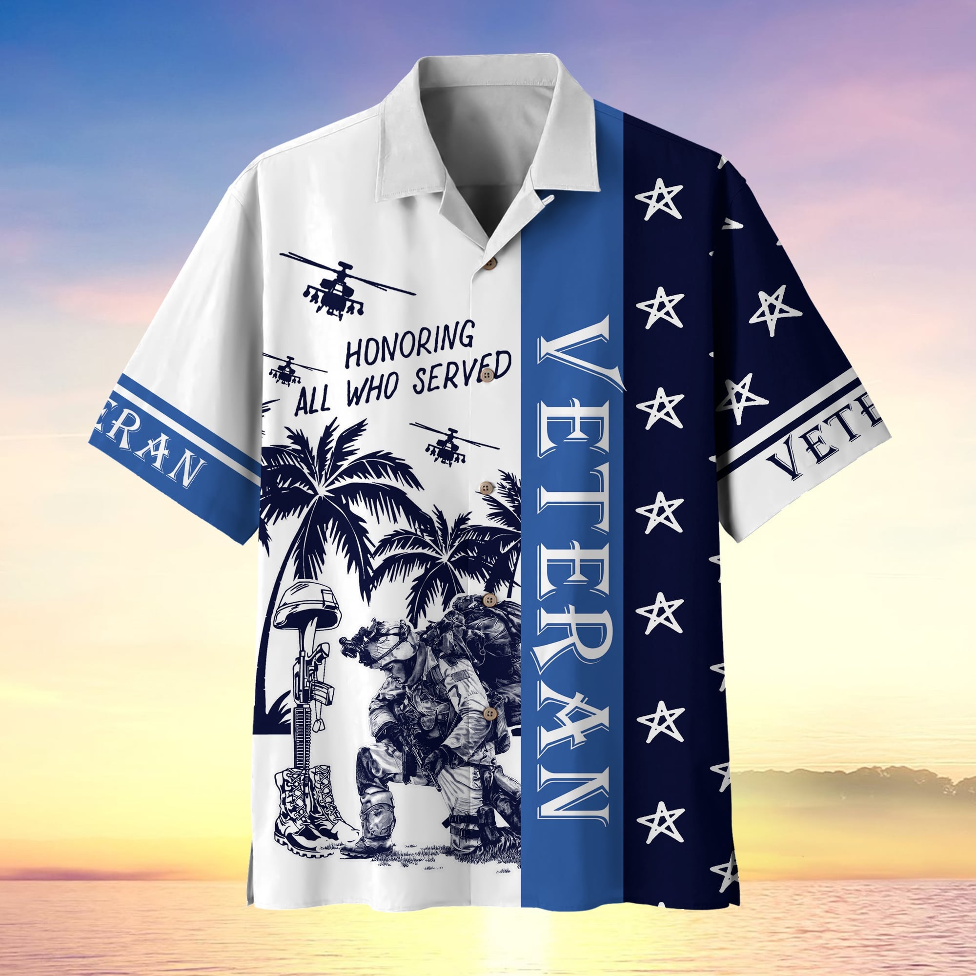 Premium U.S Multiple Service Veteran Hawaii Shirt