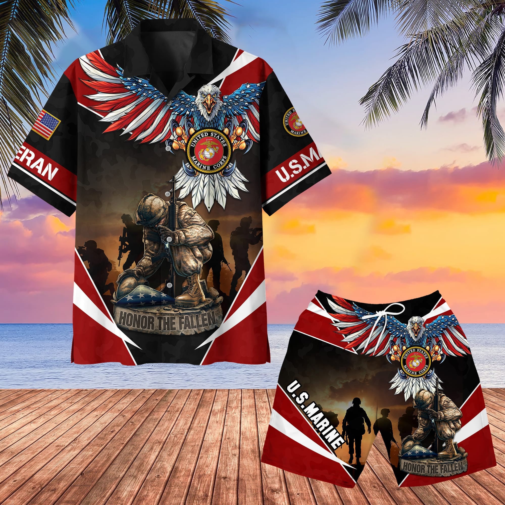 Premium U.S Veteran Hawaii Shirt