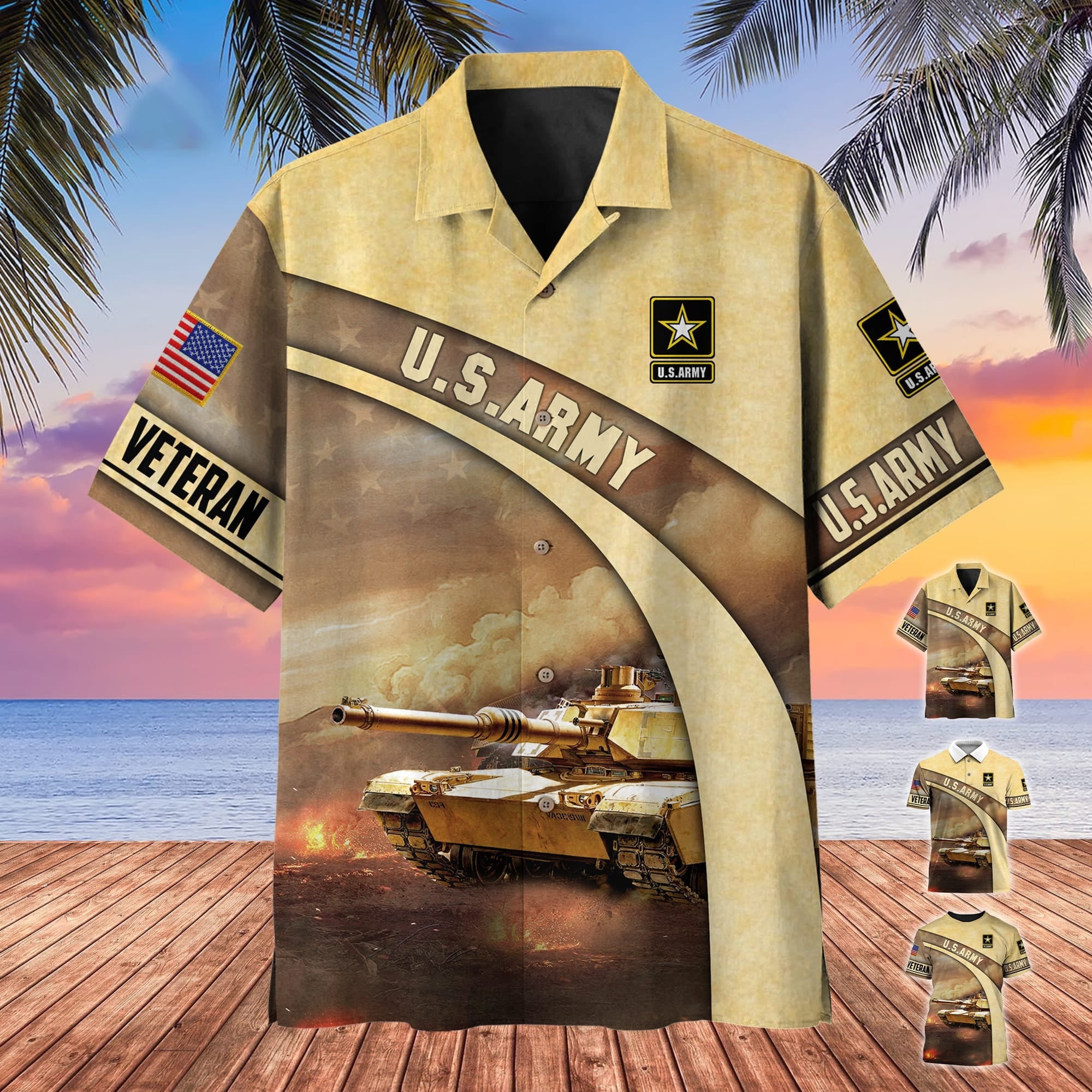 Premium U.S Veteran Hawaii Shirt