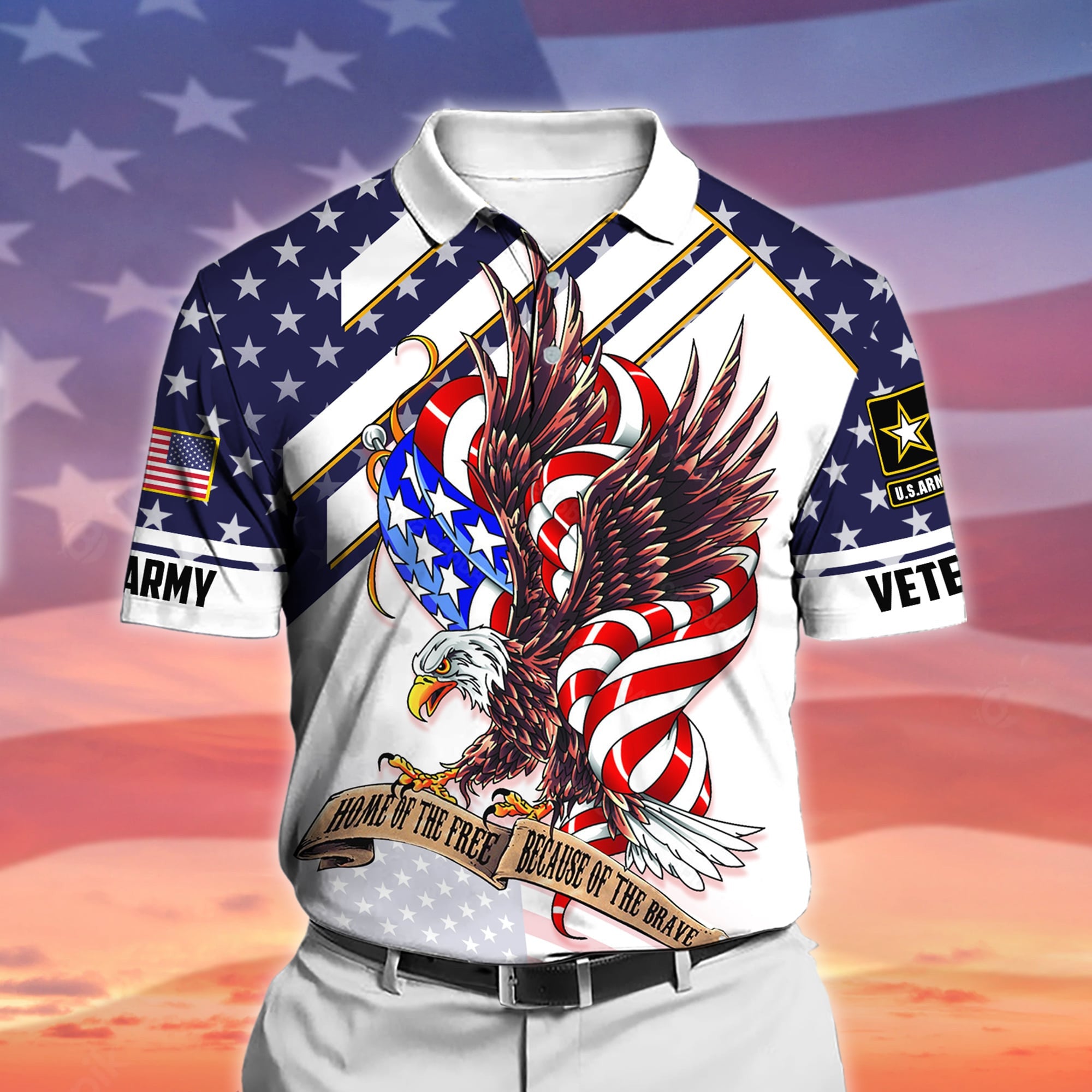 Premium Home Of The Free Polo Shirt