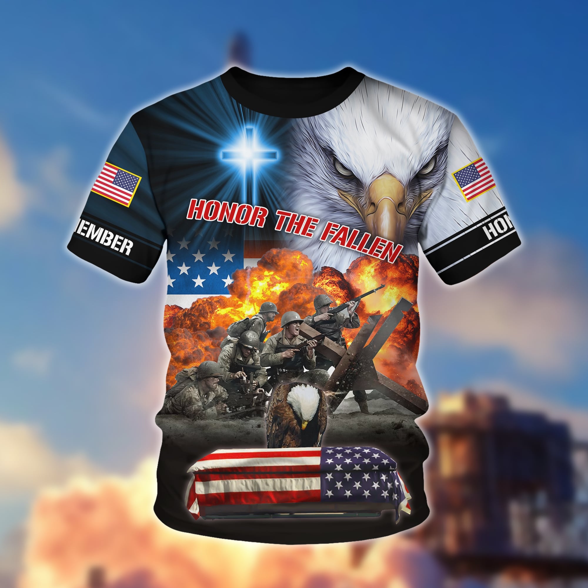 Premium Honor The Fallen Polo And Hawaii Shirt