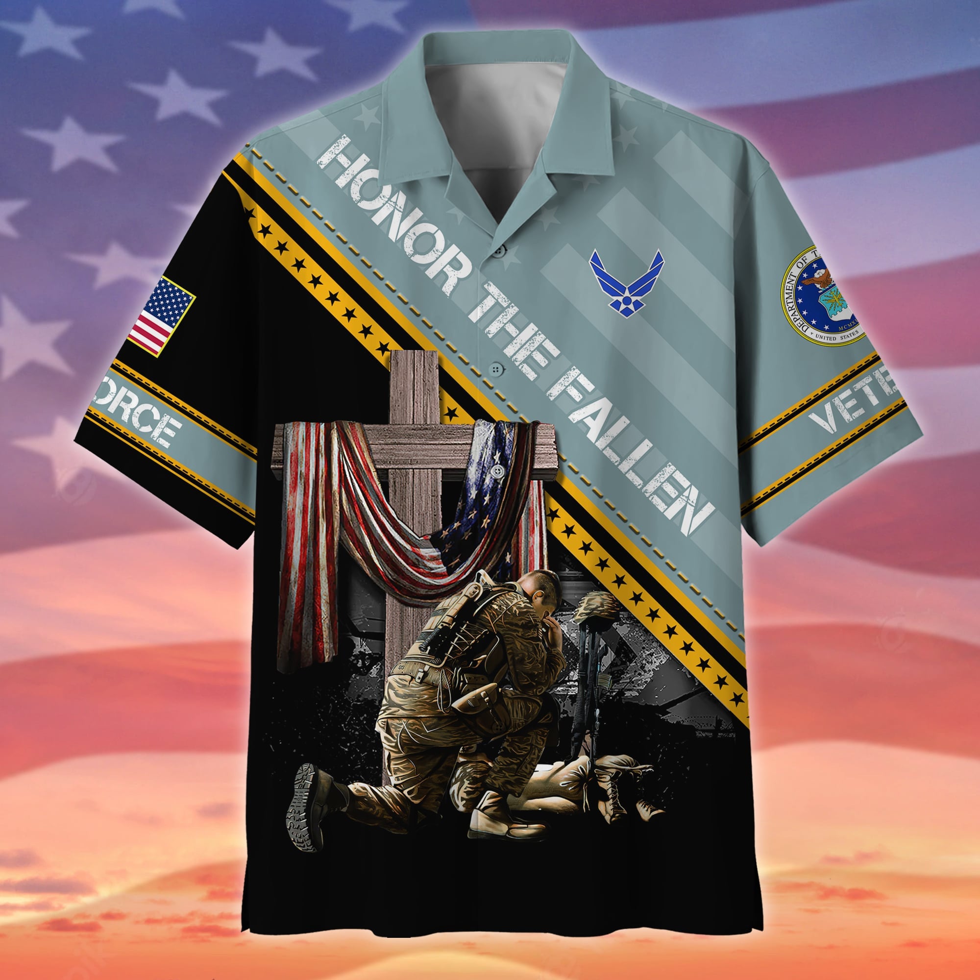 Premium Honor The Fallen US Veteran Hawaii Shirt