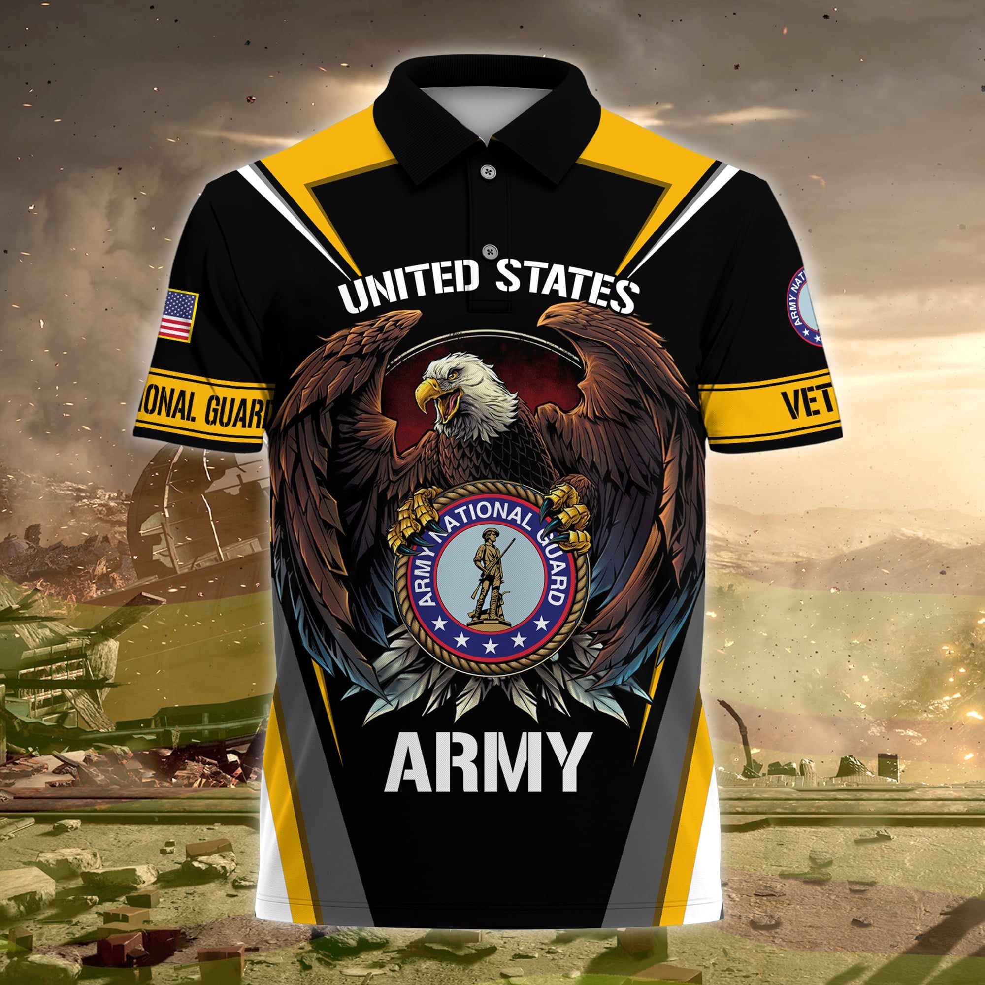 Premium US Veteran Polo Shirt