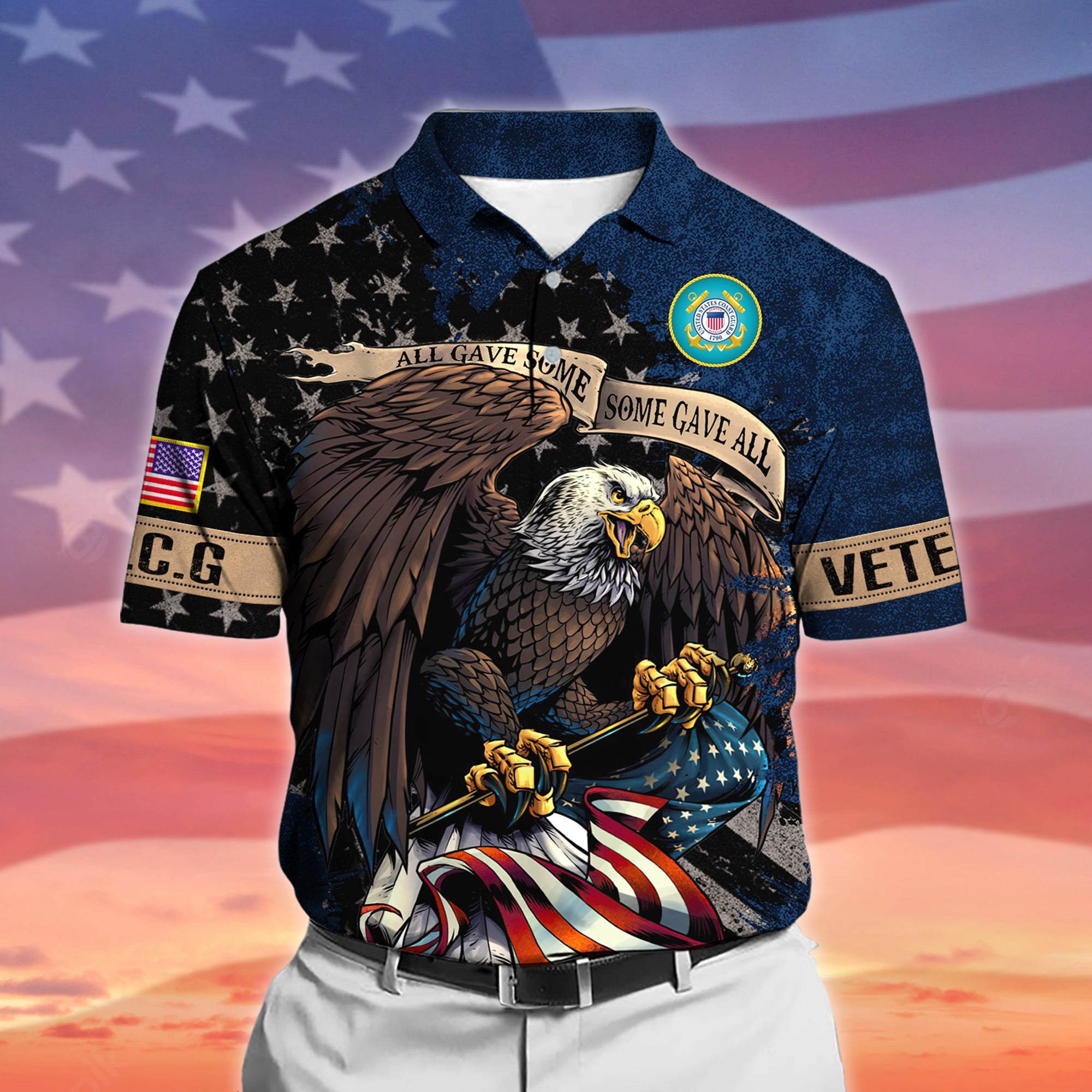 Premium All Gave Some Some Gave All US Veteran Polo And Hawaii Shirt