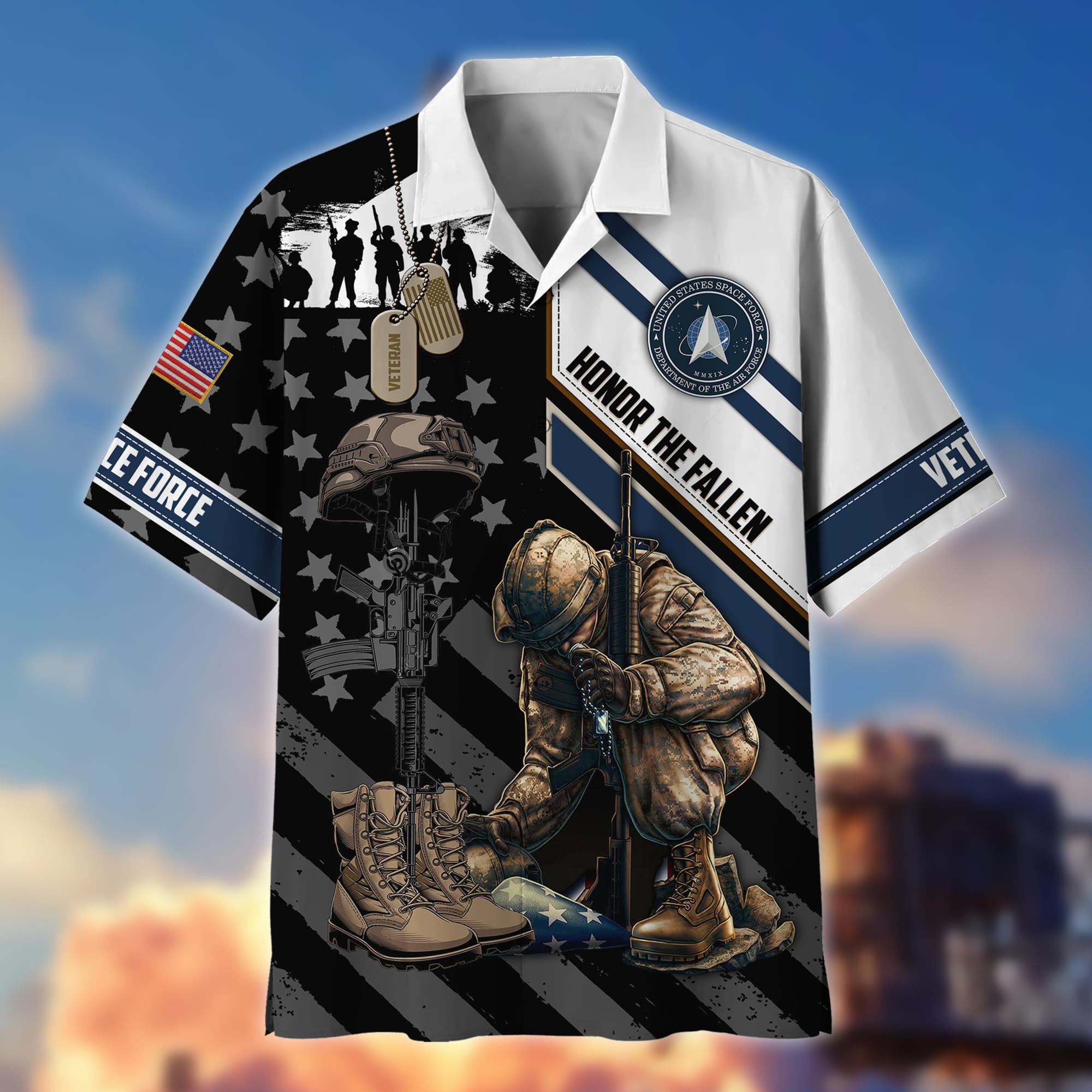 Premium Honor The Fallen US Veteran Polo And Hawaii Shirt