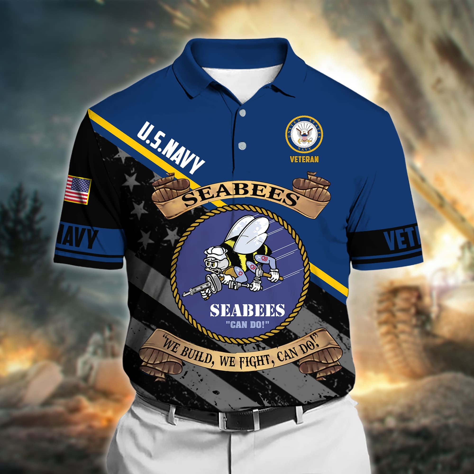 Premium All Gave Some Some Gave All US Veteran Polo Shirt