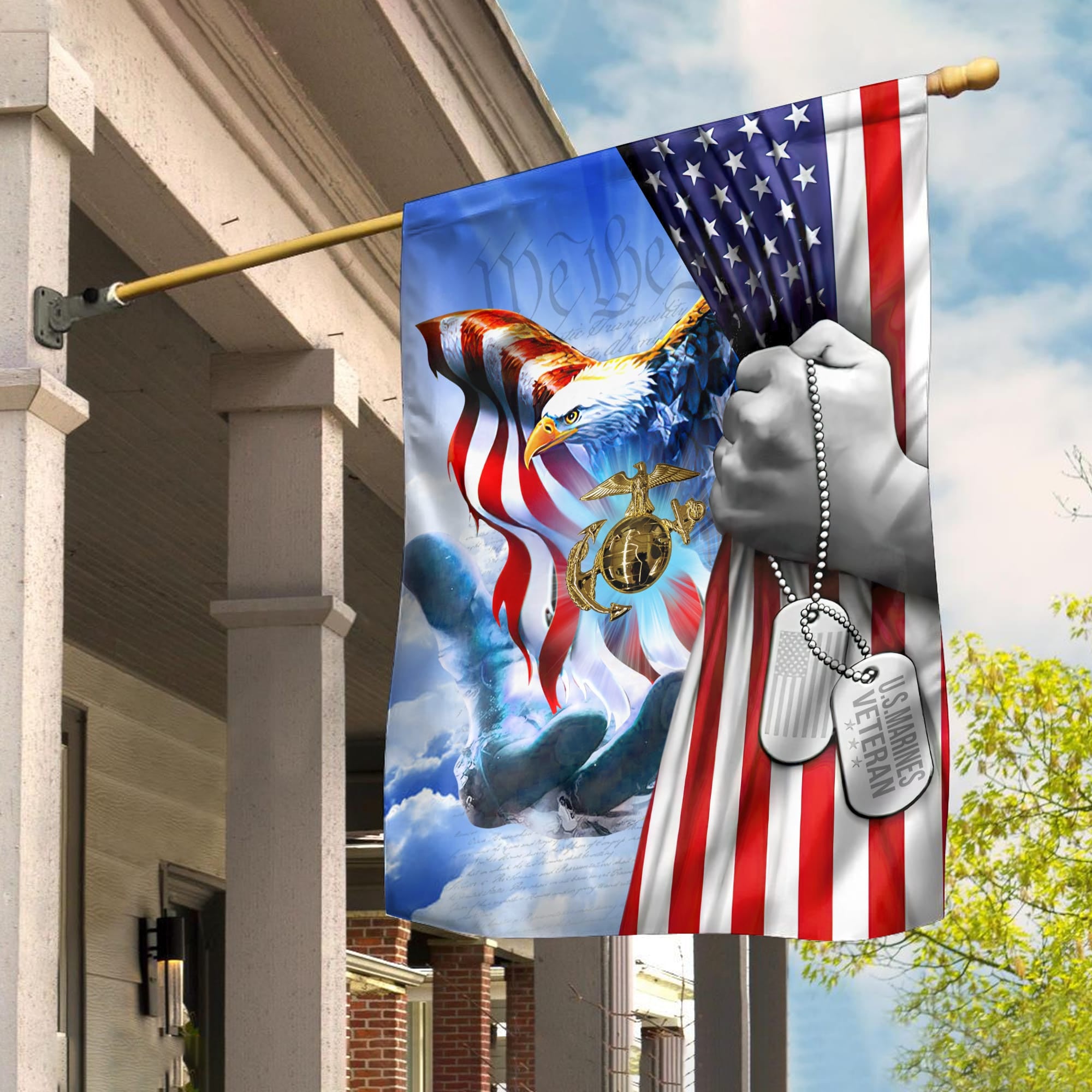 Premium American Pride US Veteran Flag