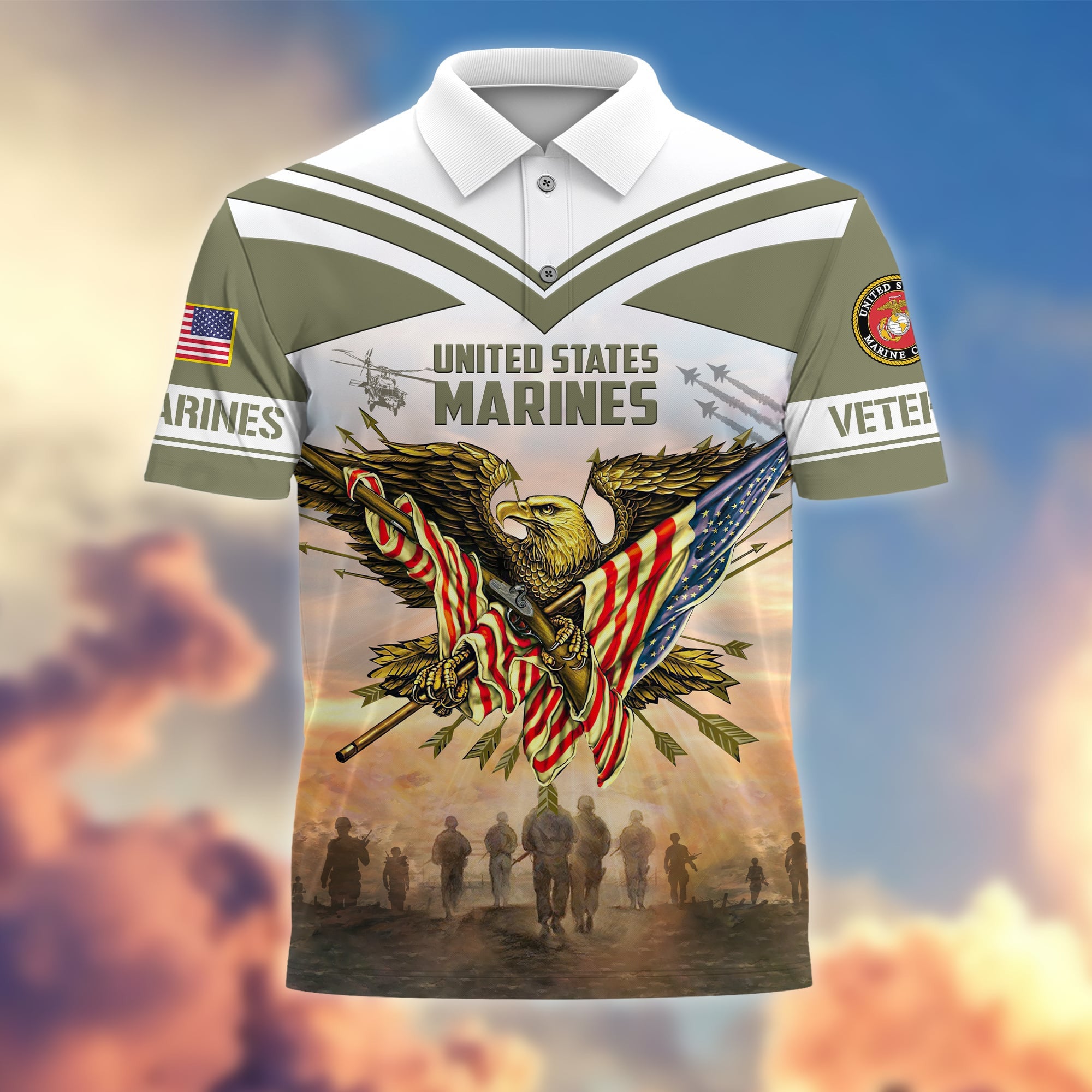 Premium Freedom Is Not Free US Veterans Polo Shirt