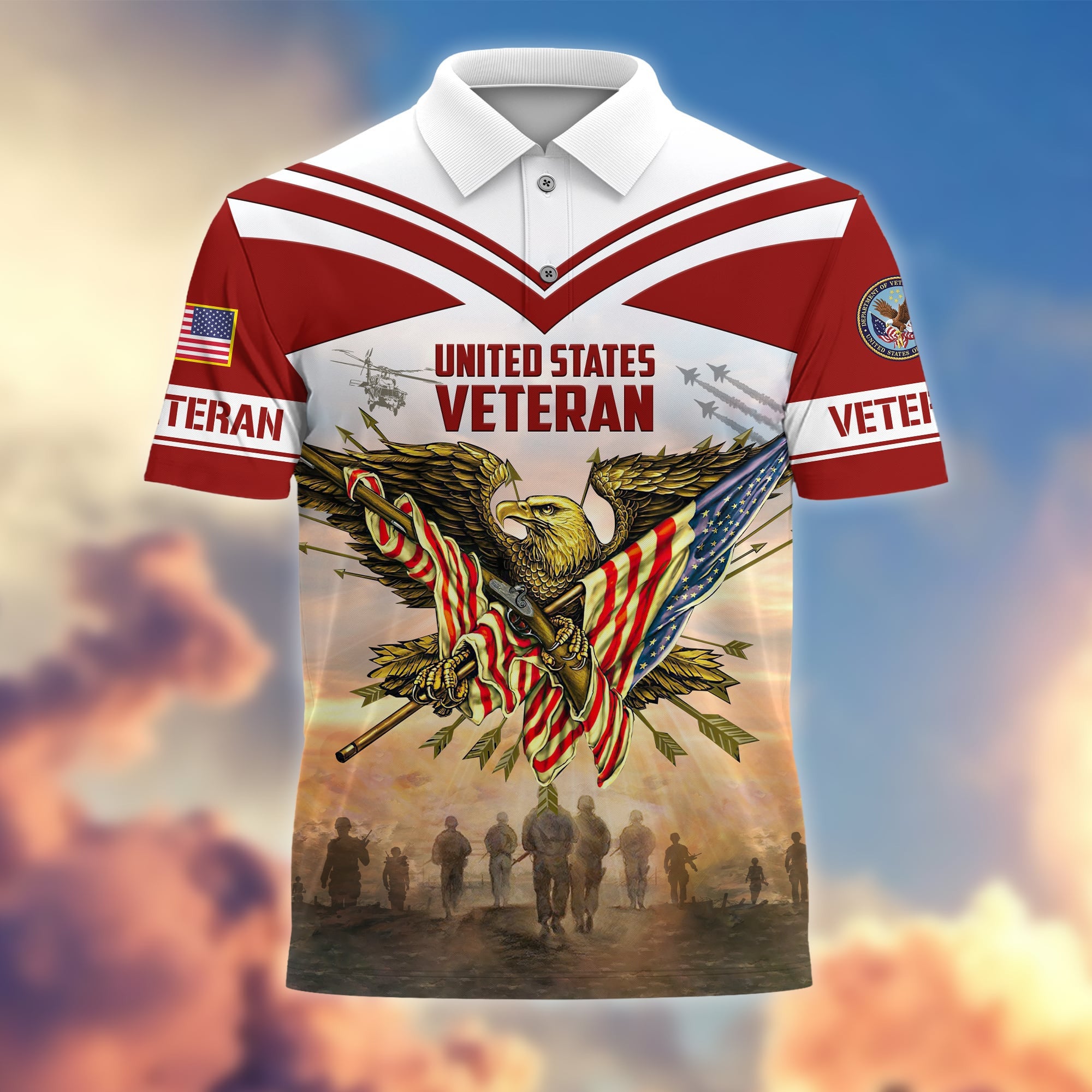 Premium Freedom Is Not Free US Veterans Polo Shirt
