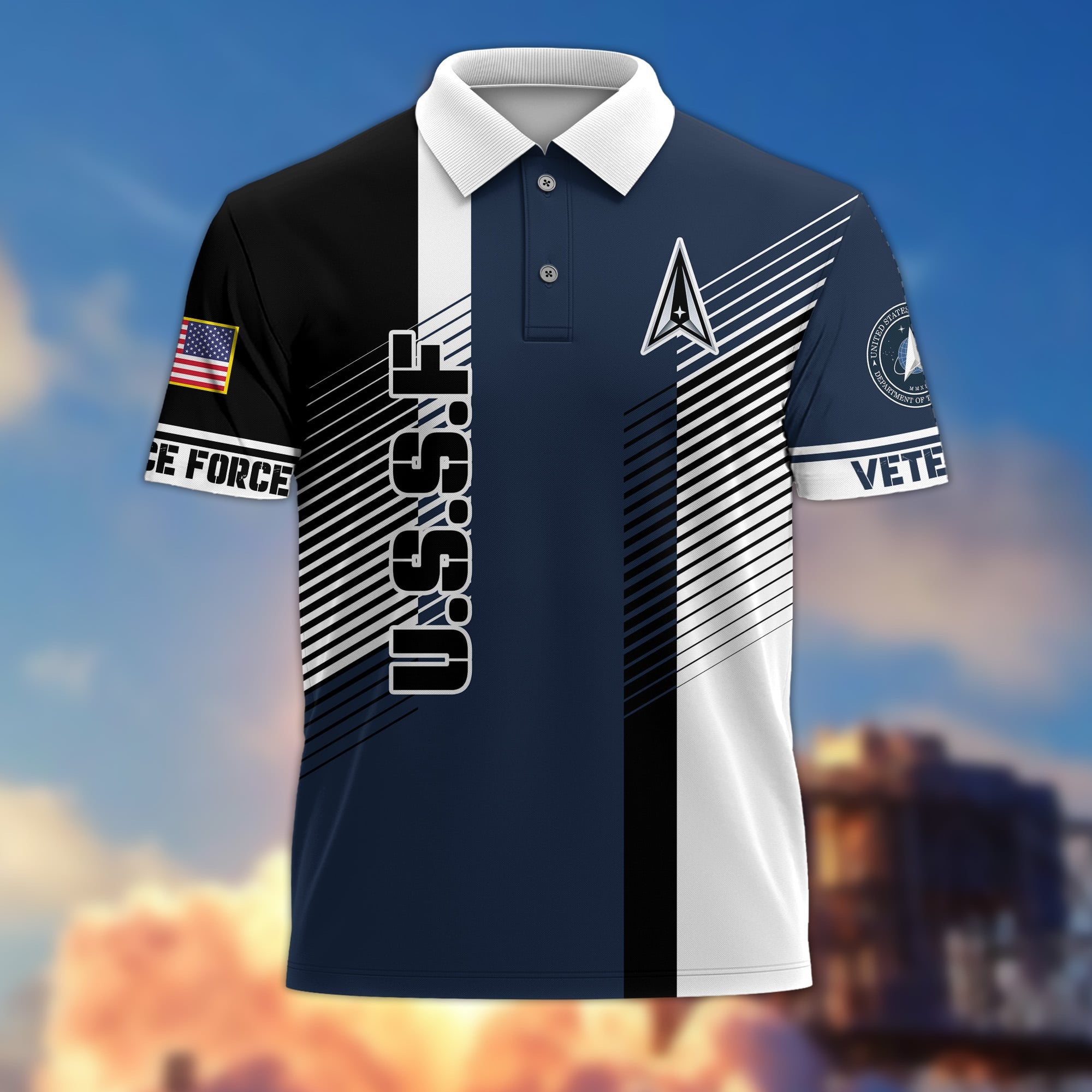 Premium Proudly Served US Veterans Polo Shirt