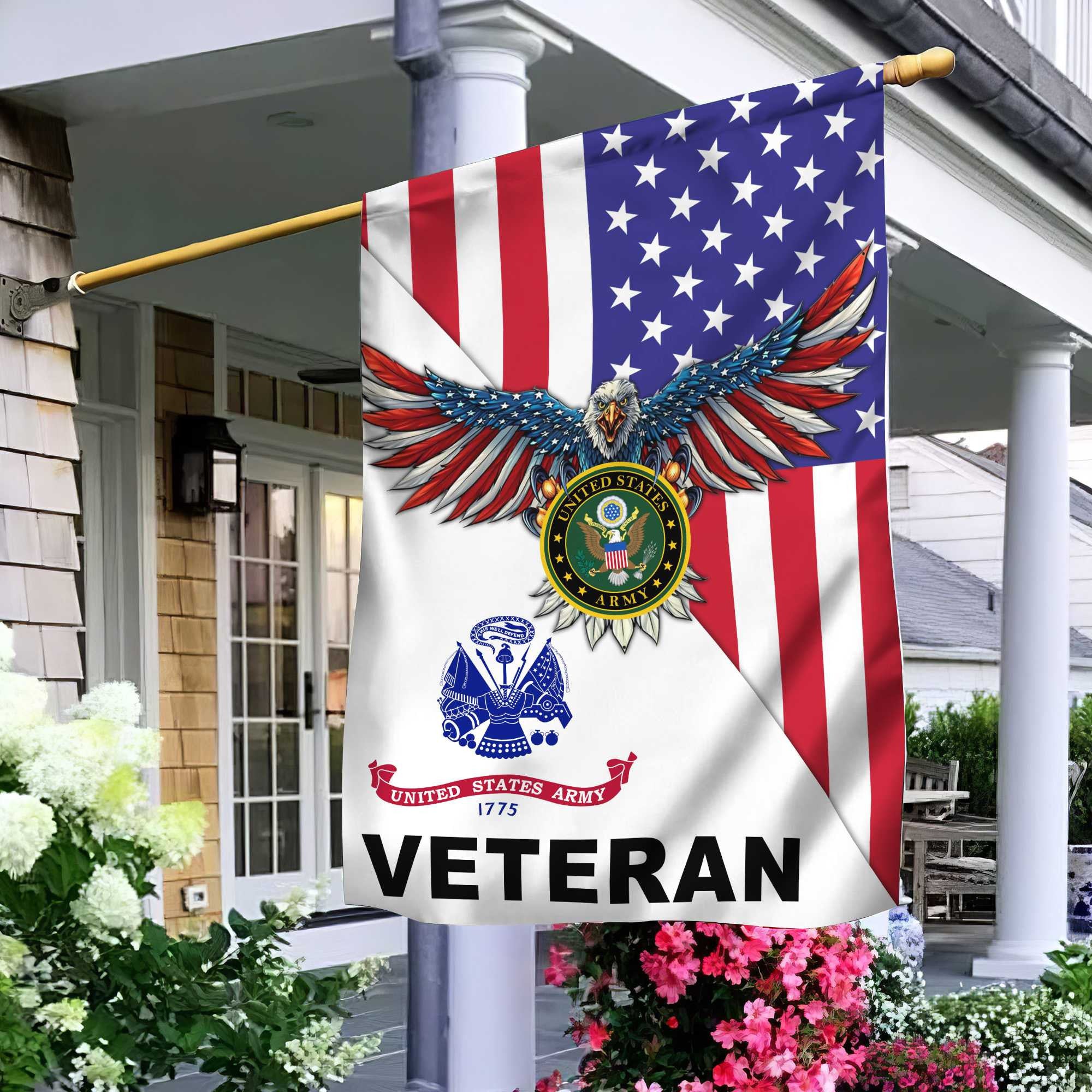 US Army Veteran Garden Flag – House Flag