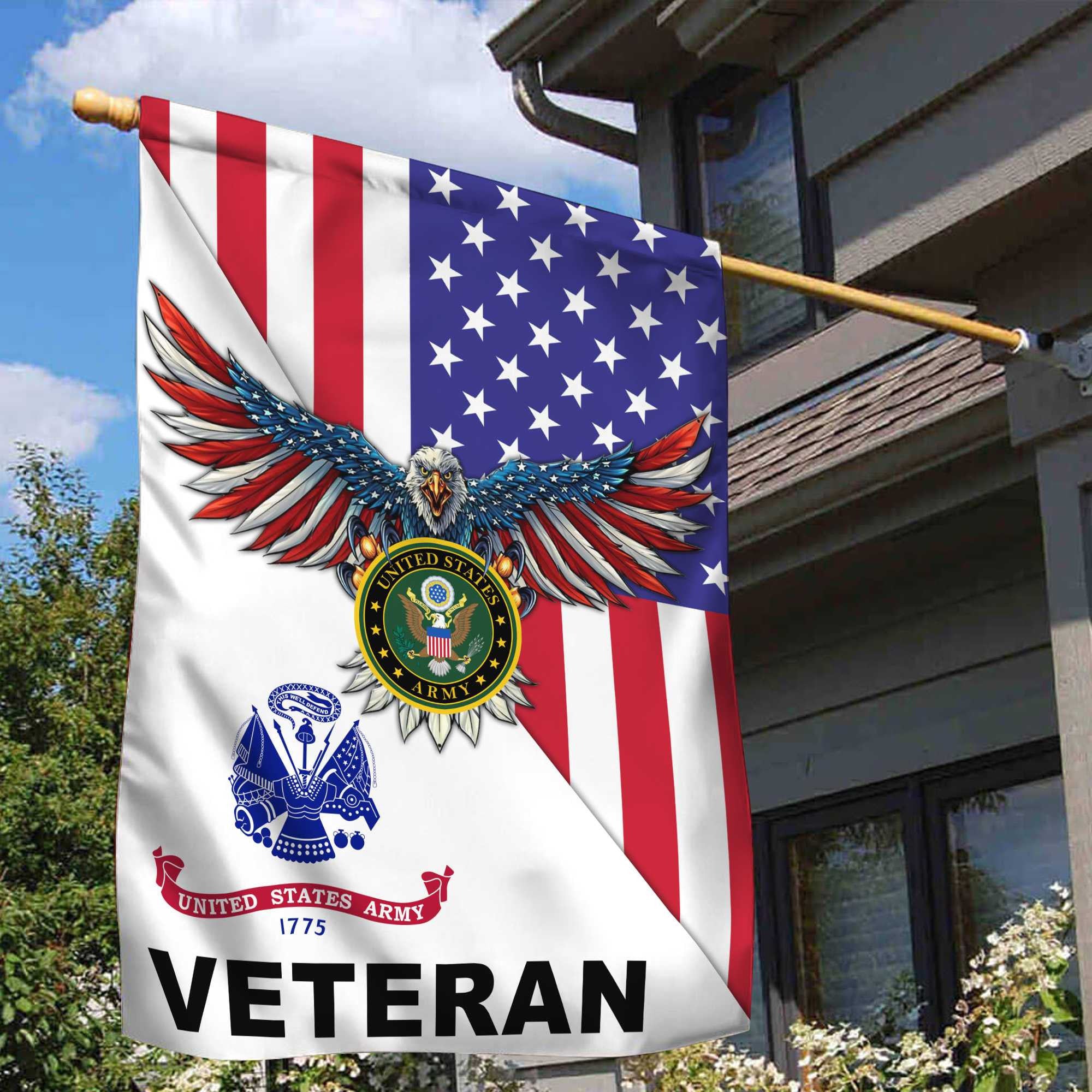 US Army Veteran Garden Flag – House Flag