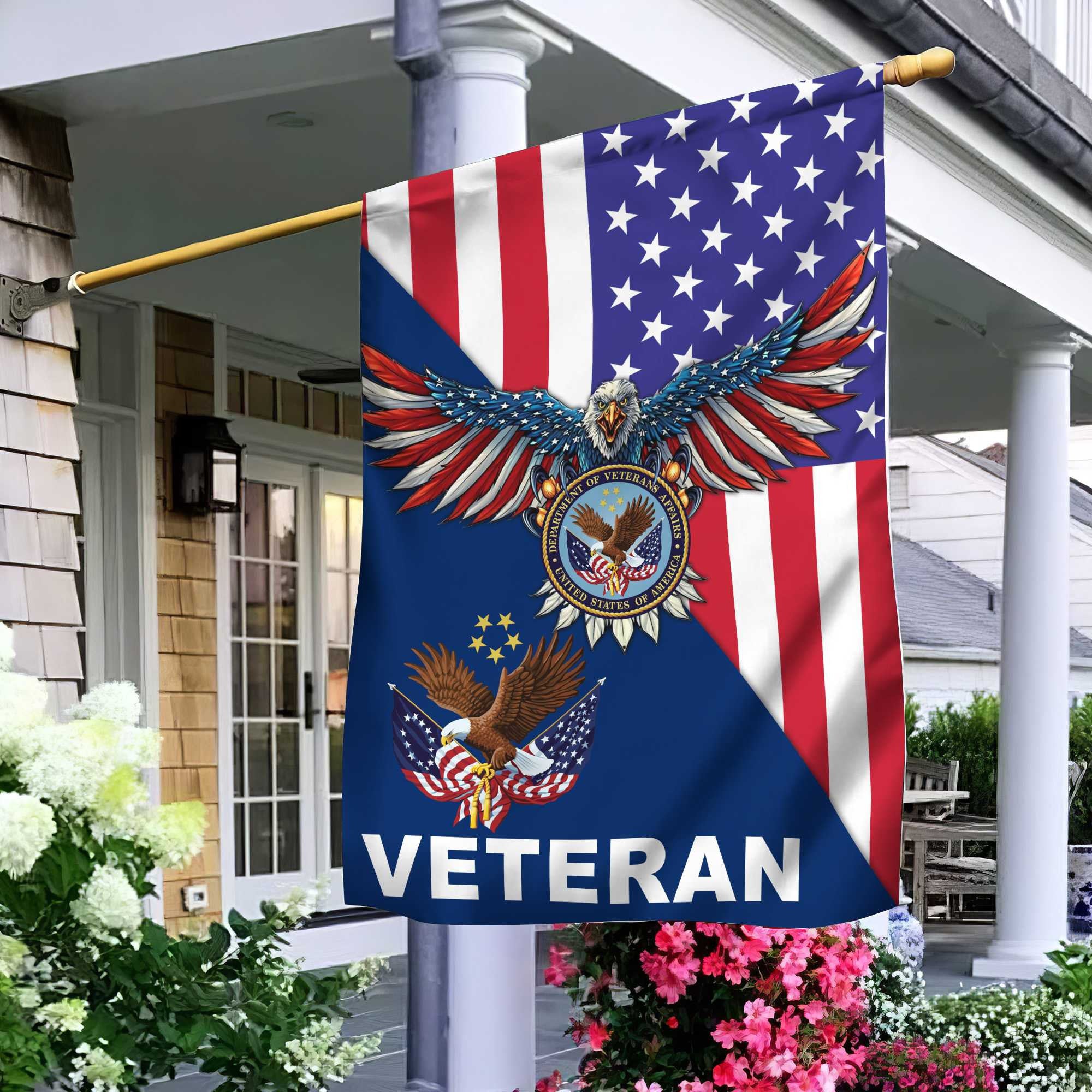 US Veteran Garden Flag – House Flag