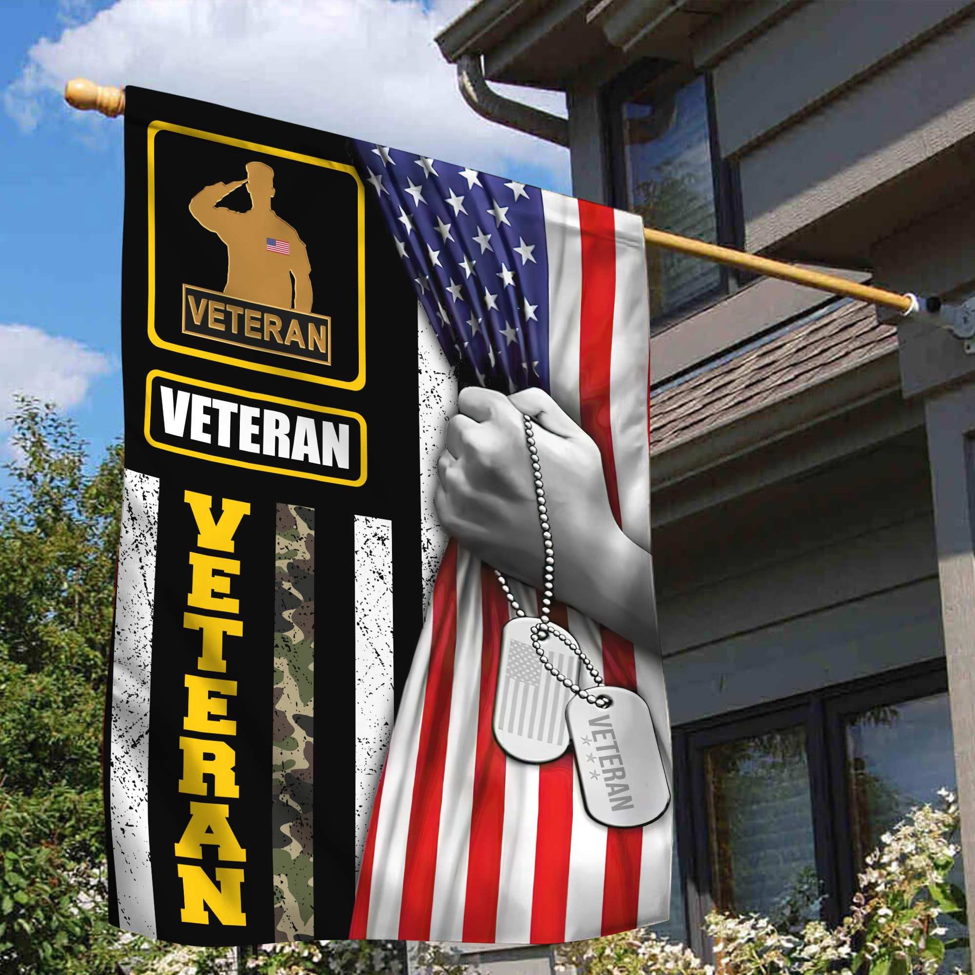 US Veteran Garden Flag – House Flag