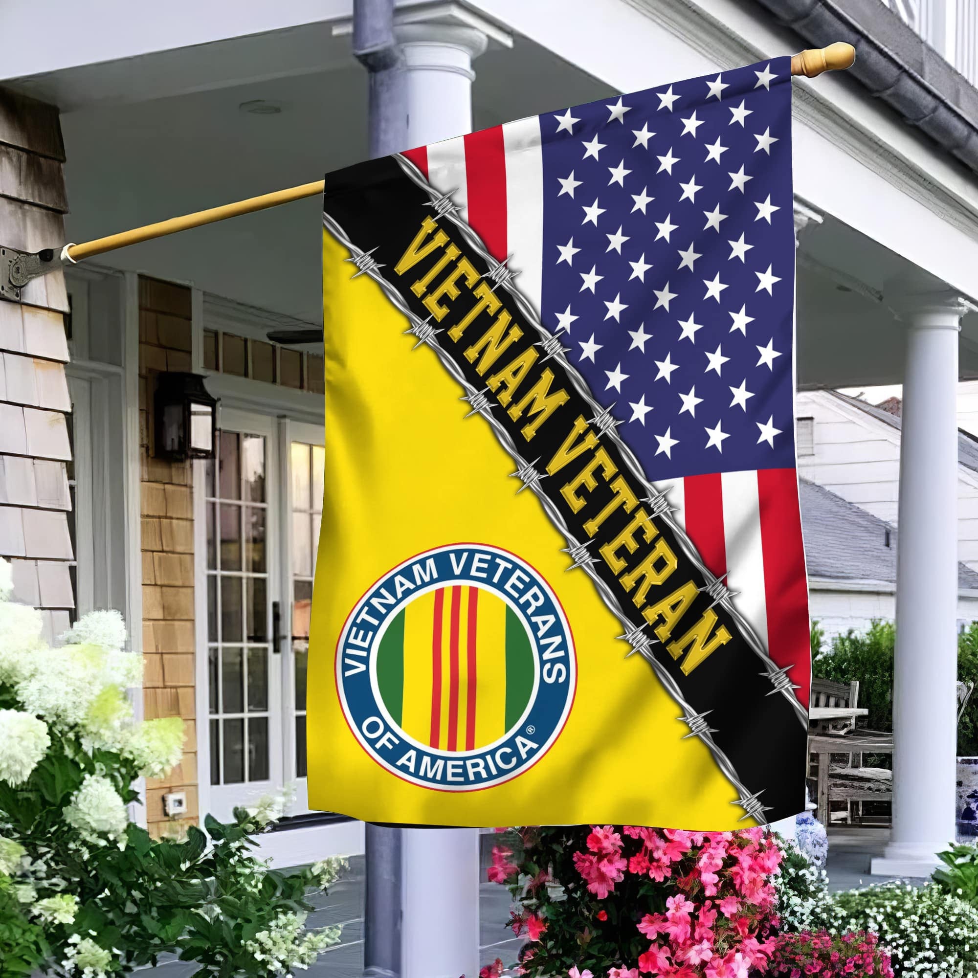 US Veteran Garden Flag - House Flag, Gift For Veterans Day, Father's Day, Memorial Day