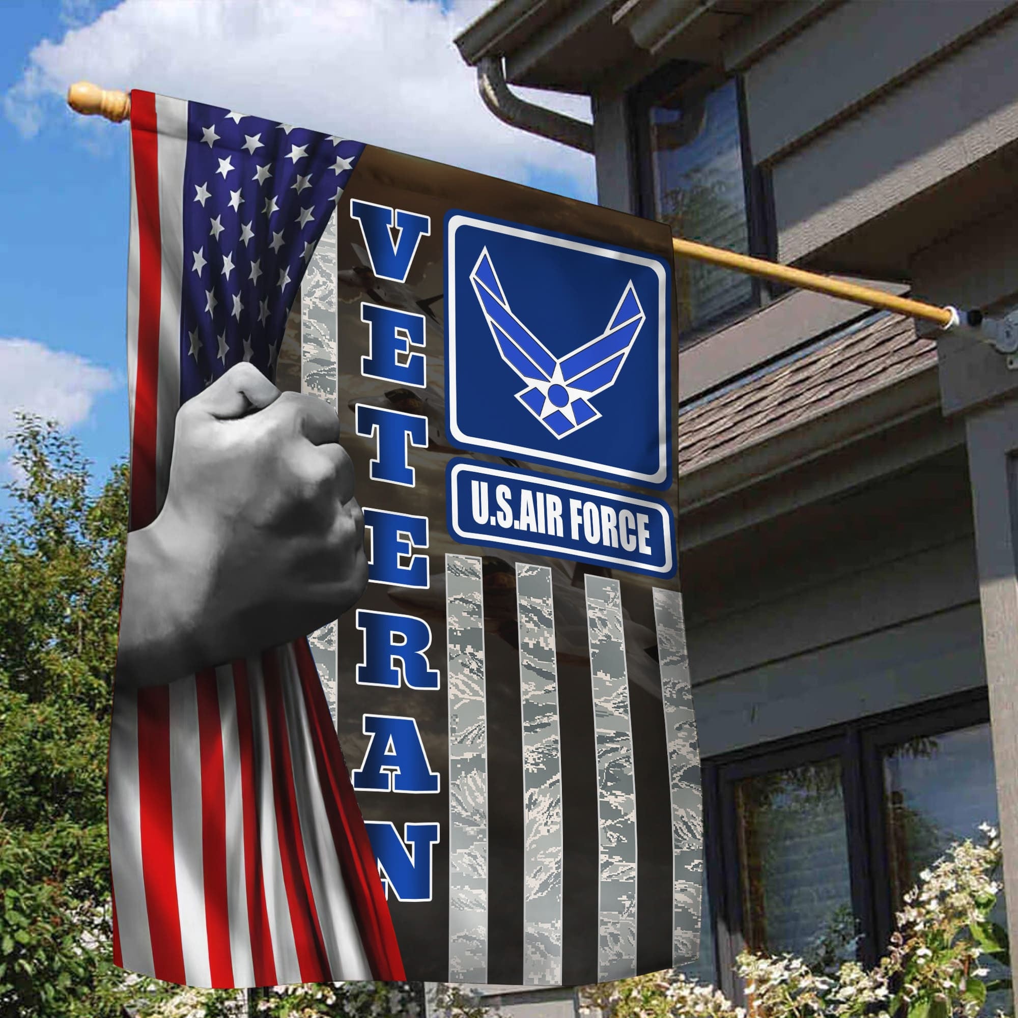 USAF Garden Flag - House Flag, Gift For Veterans Day, Father's Day, Memorial Day