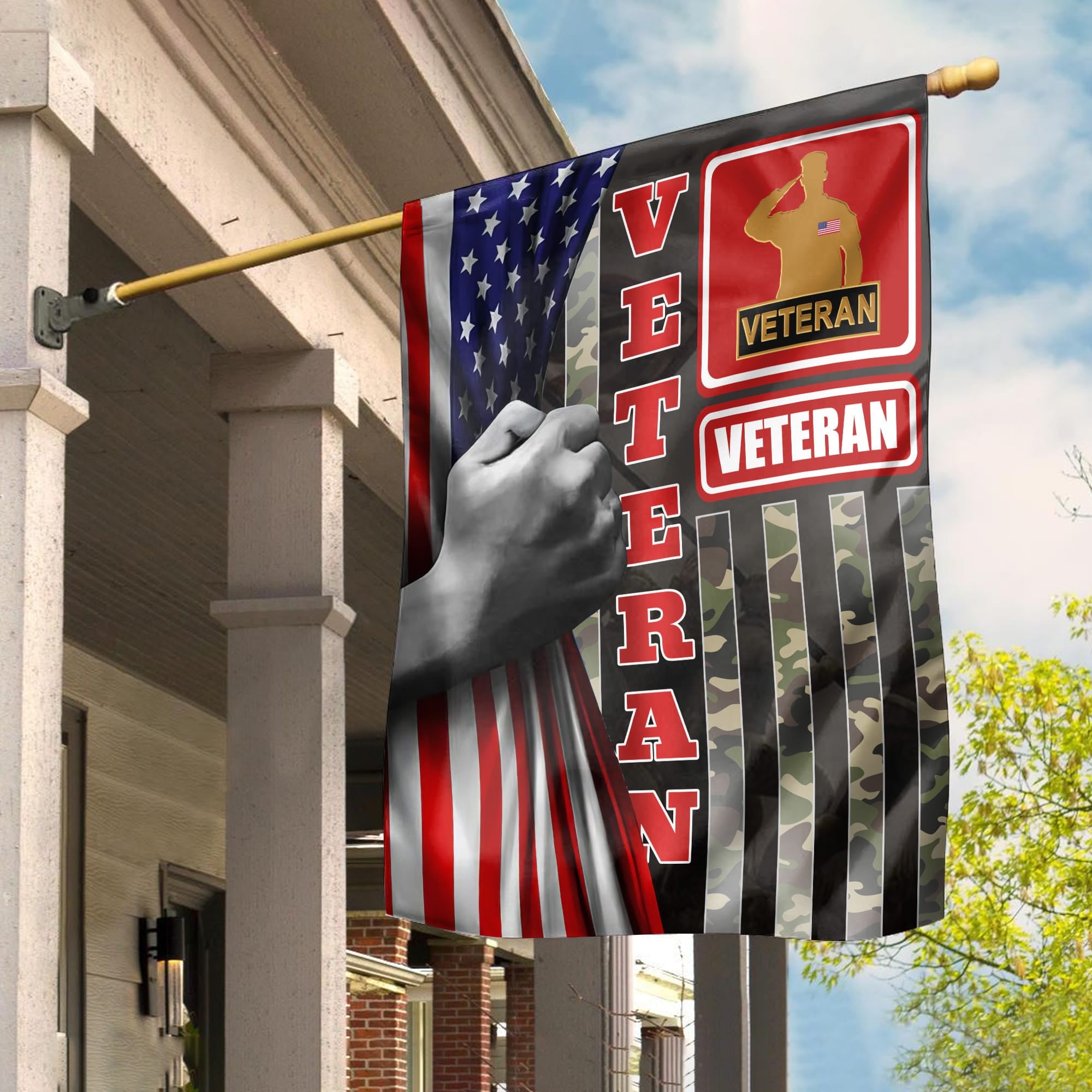 US Veteran Garden Flag - House Flag, Gift For Veterans Day, Father's Day, Memorial Day