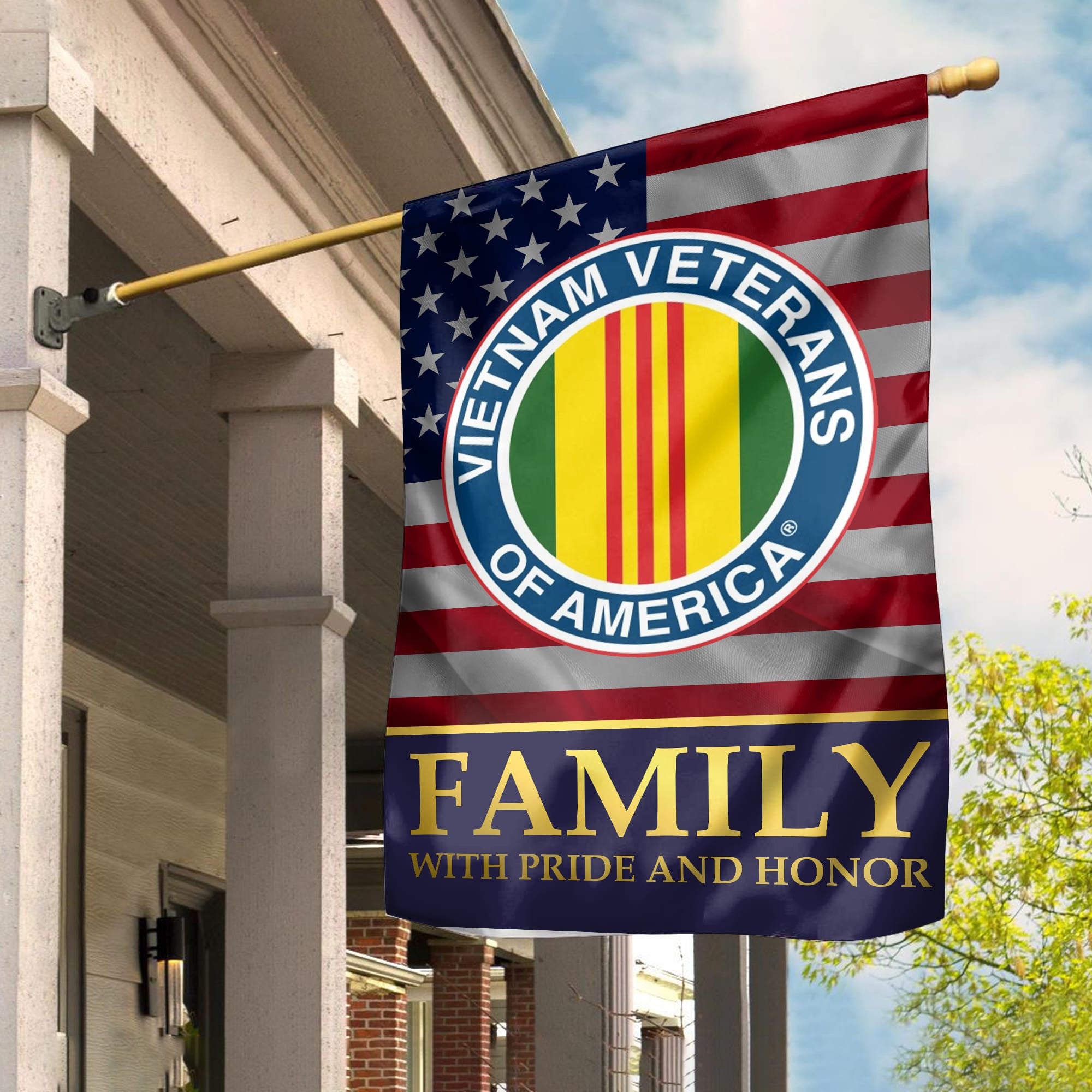Vietnam Veteran Garden Flag - House Flag, Vietnam Veteran Family With Pride And Honor