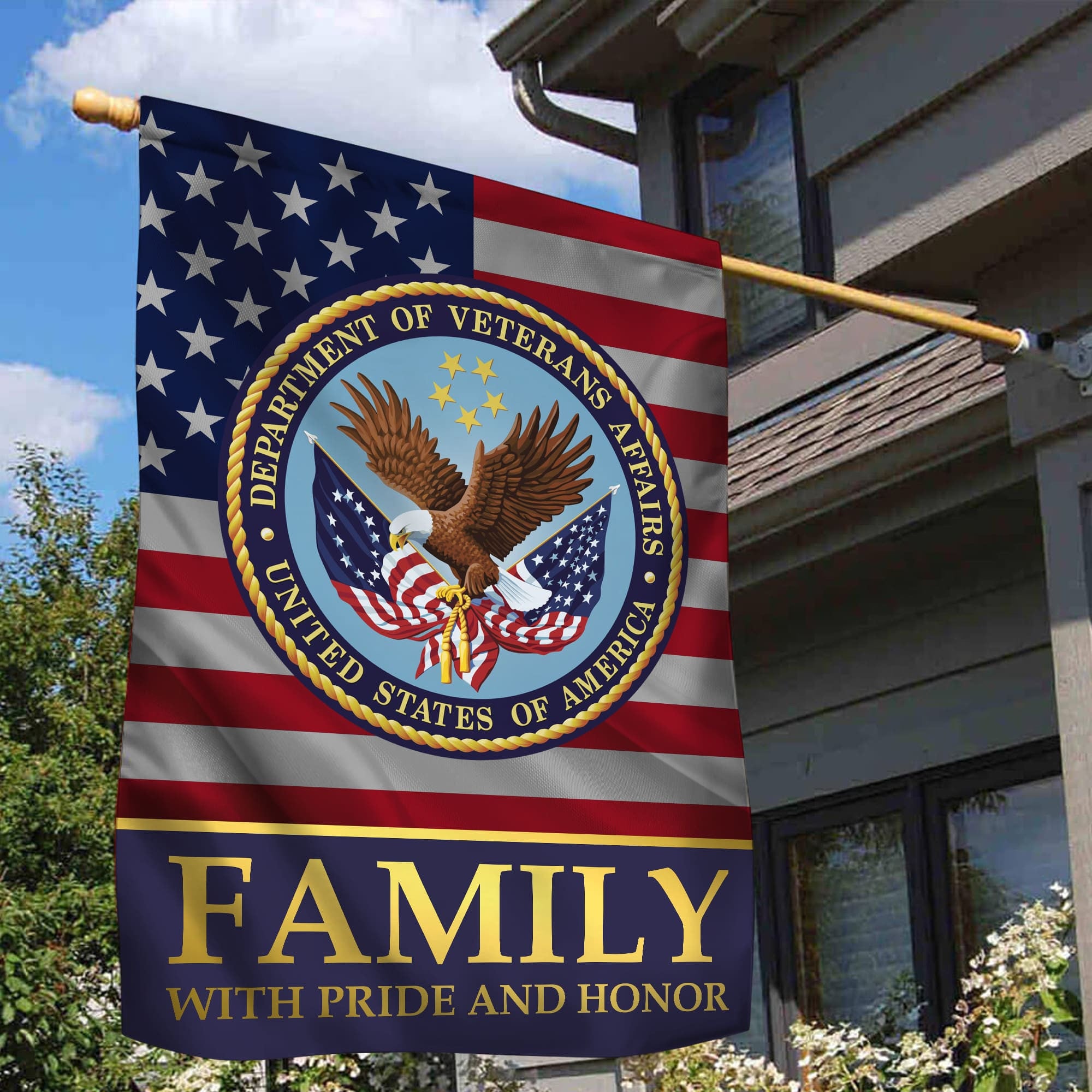 US Veteran Garden Flag - House Flag, Veteran Family With Pride And Honor