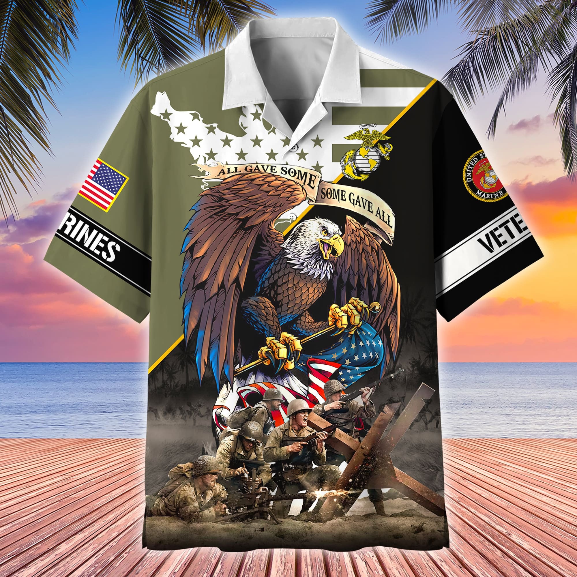Premium All Gave Some Some Gave All US Veterans Hawaii Shirt
