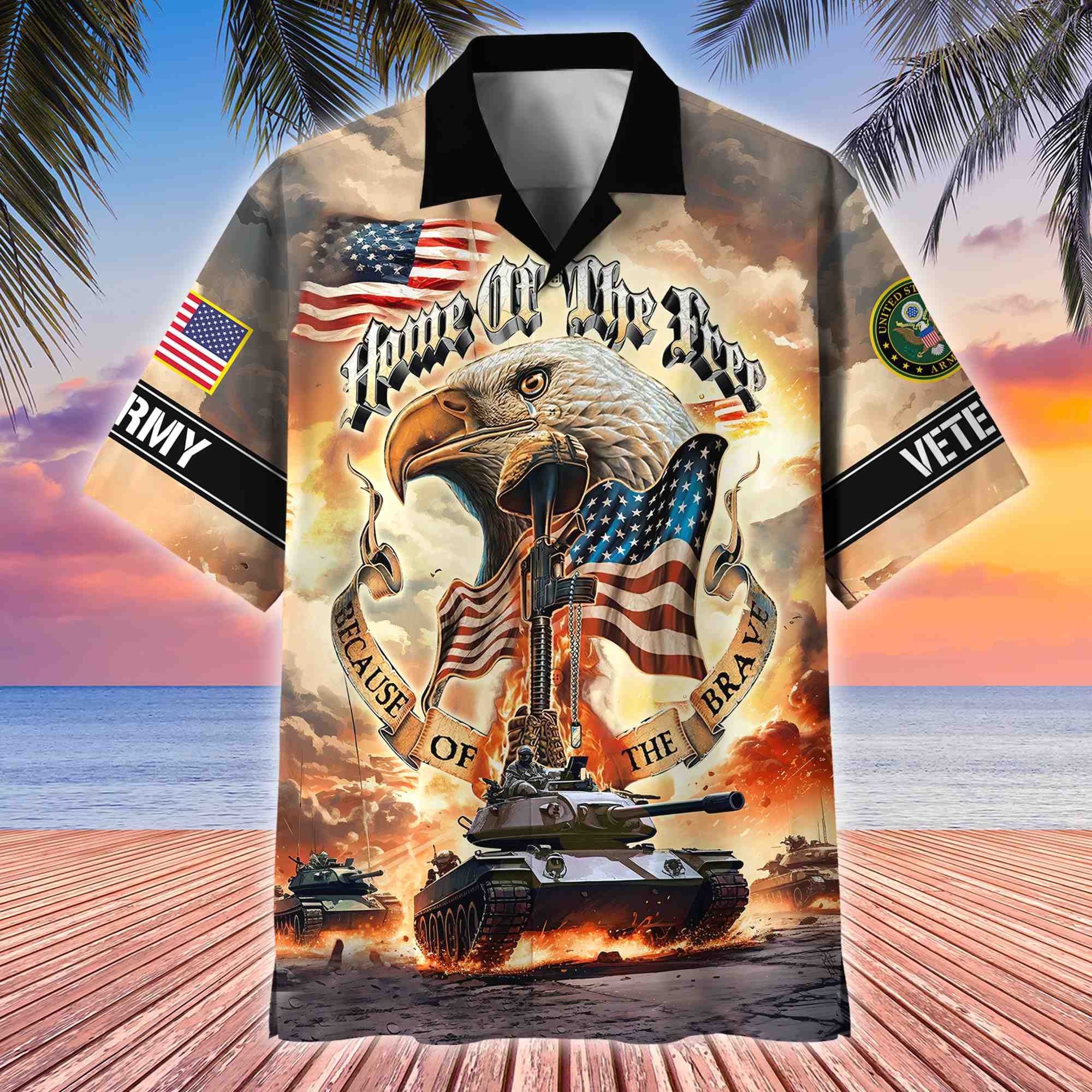 Premium US Veterans Hawaii Shirt, Gifts For Dad For Husband Veteran