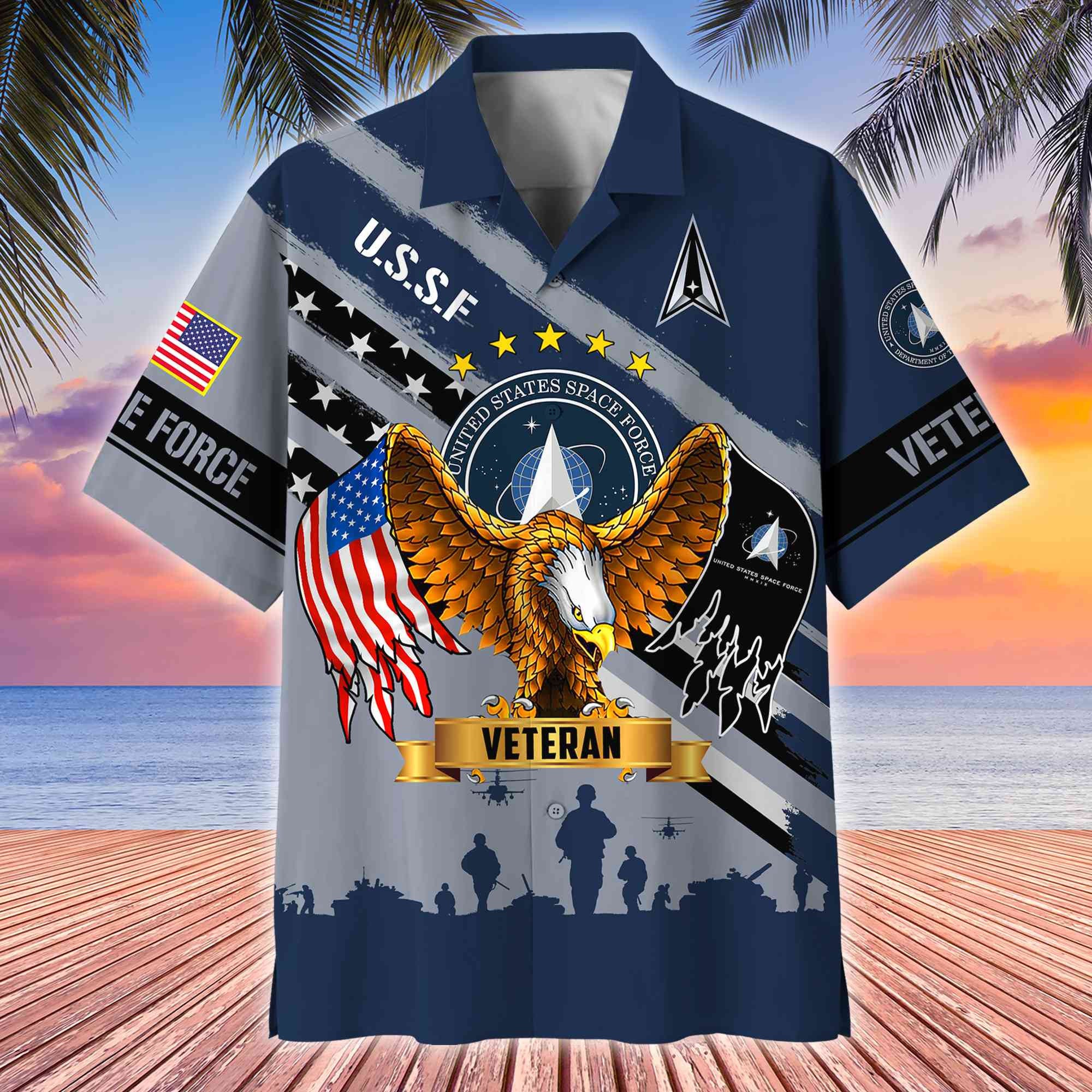 Premium US Veterans Hawaii Shirt, Gifts For Dad, For Husband Veteran
